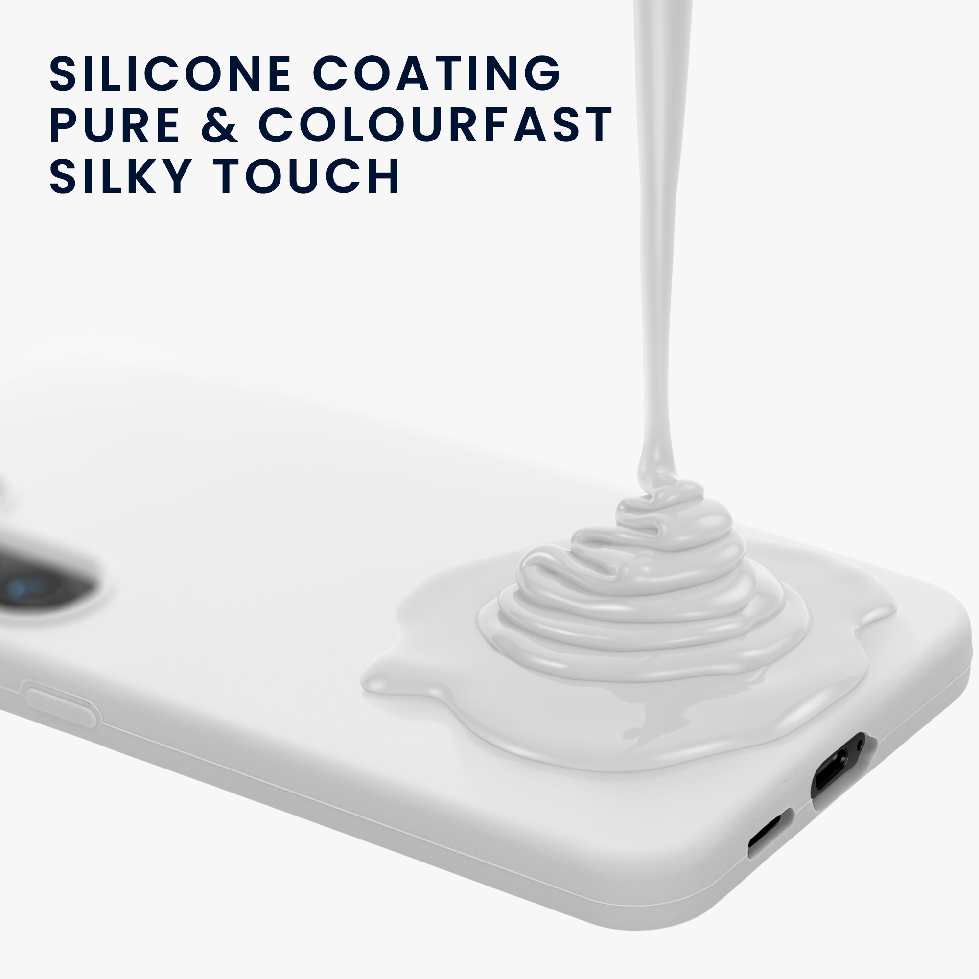 Silikonový kryt na mobil Galaxy S24 kwmobile matně bílá