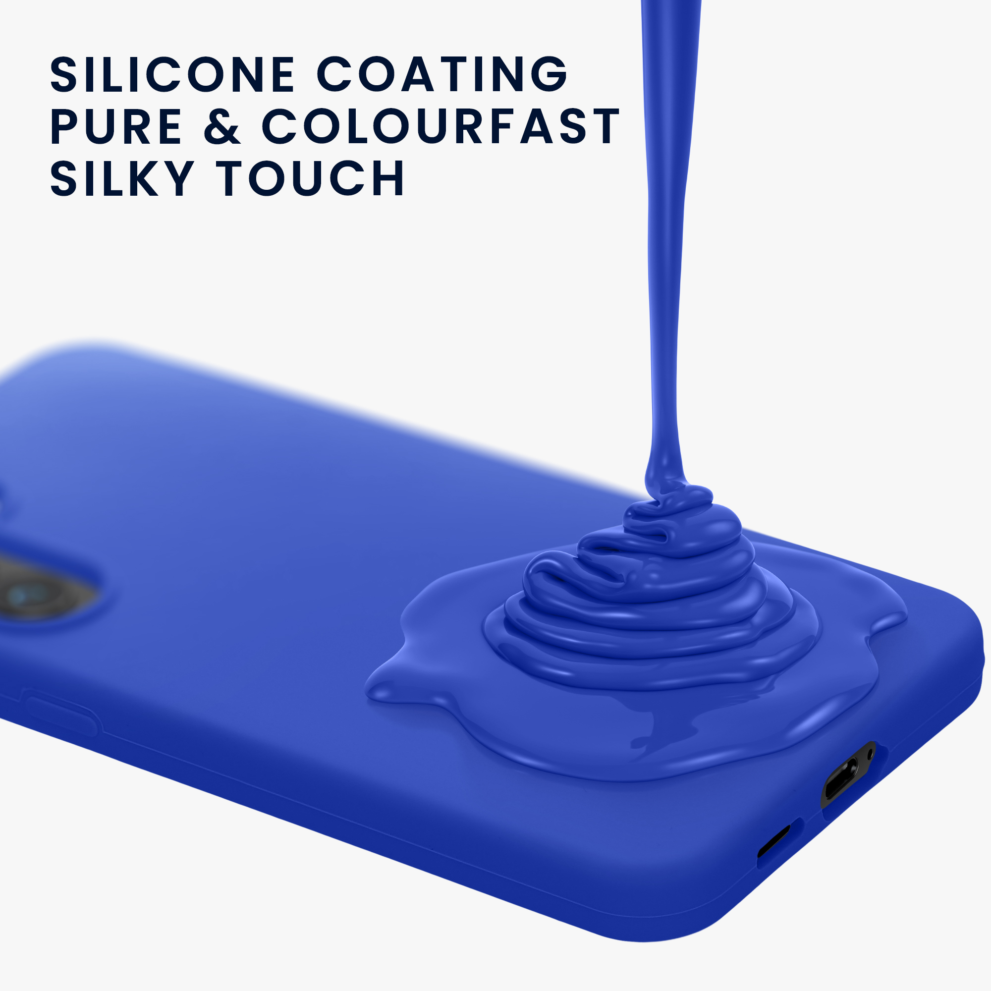 Silikonový kryt na mobil Galaxy S24 kwmobile baltská modrá