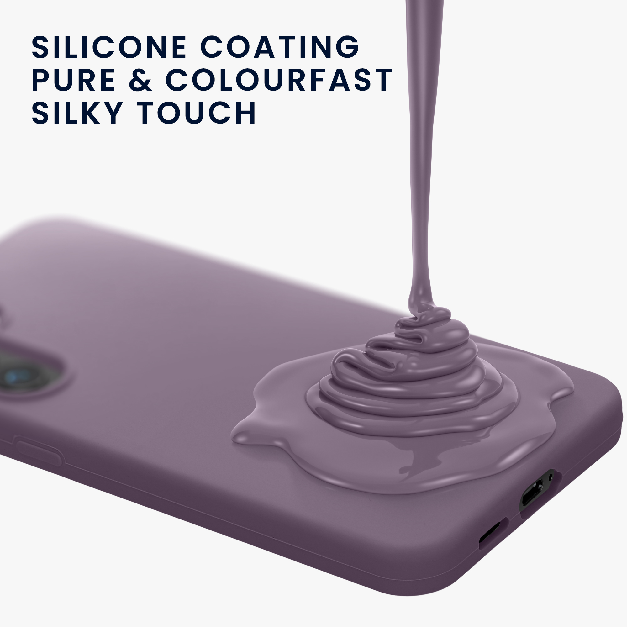 Silikonový kryt na mobil Galaxy S24 kwmobile Pale Iris
