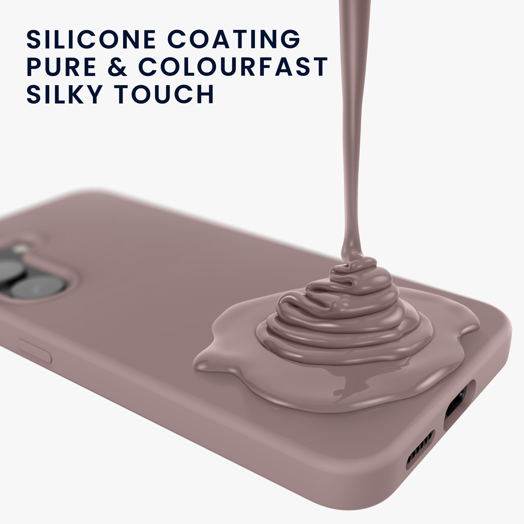 Silikonový kryt na mobil Galaxy S23 FE kwmobile nude lila