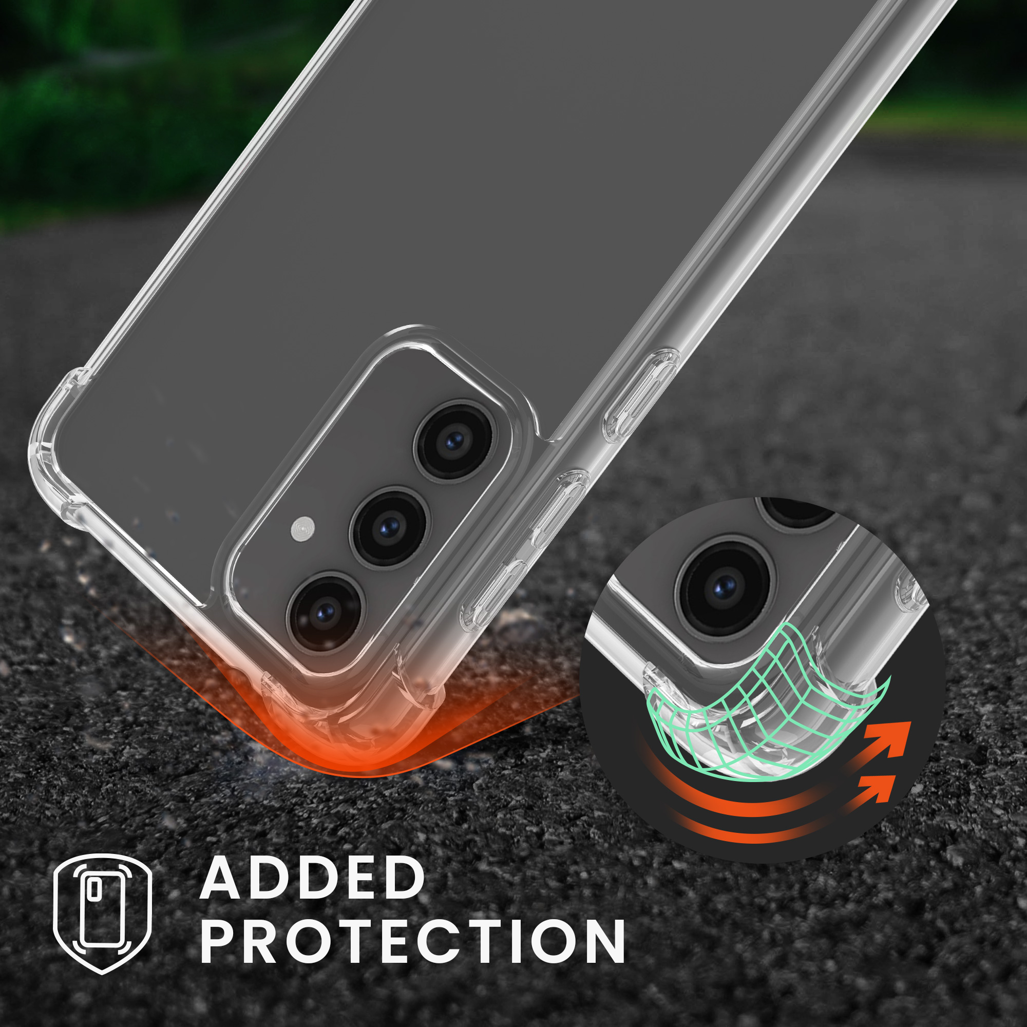 Crossbody kryt na mobil Galaxy S23 FE kwmobile černá / transparentní