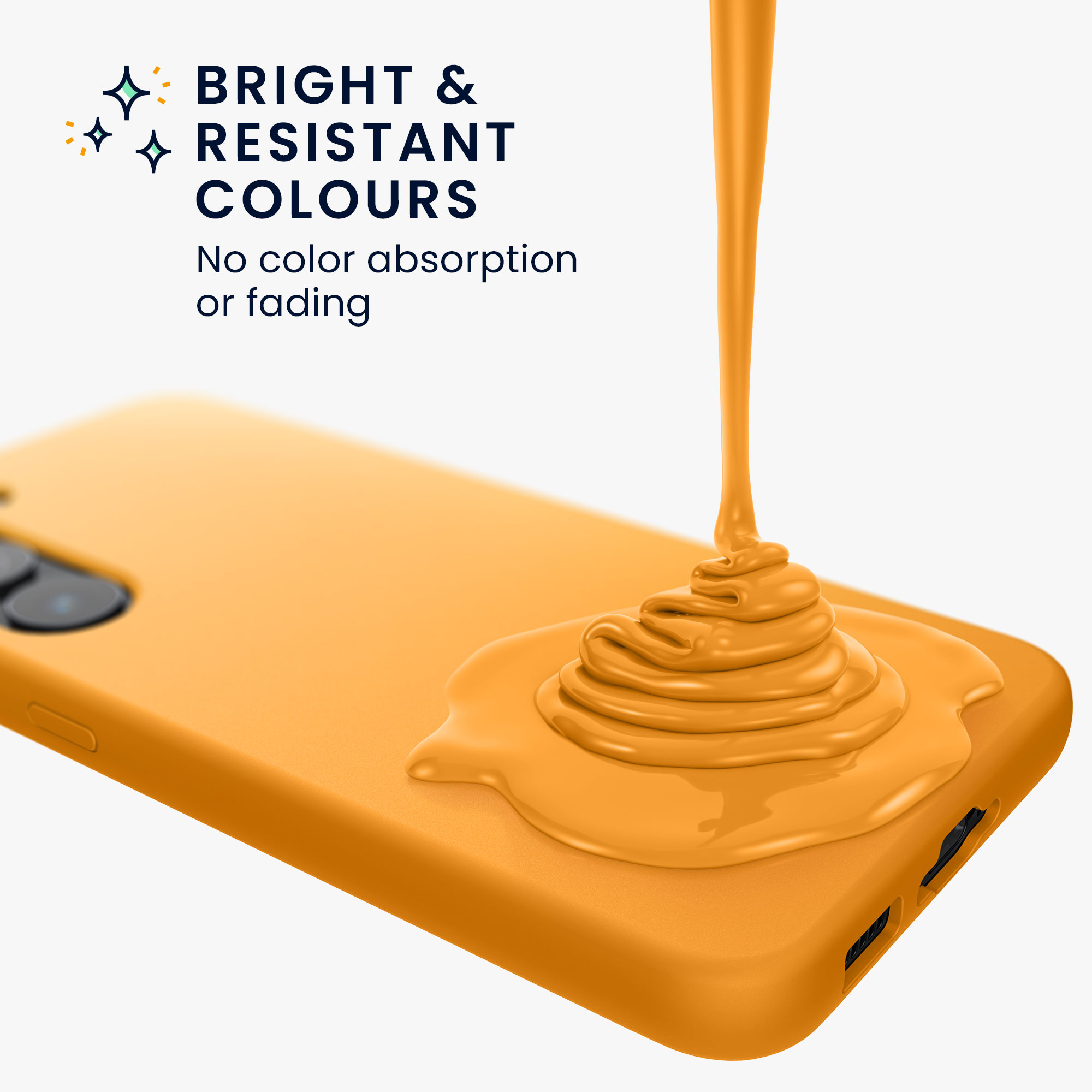 Kryt na mobil Samsung Galaxy A55 5G kwmobile TPU Ovocná oranžová