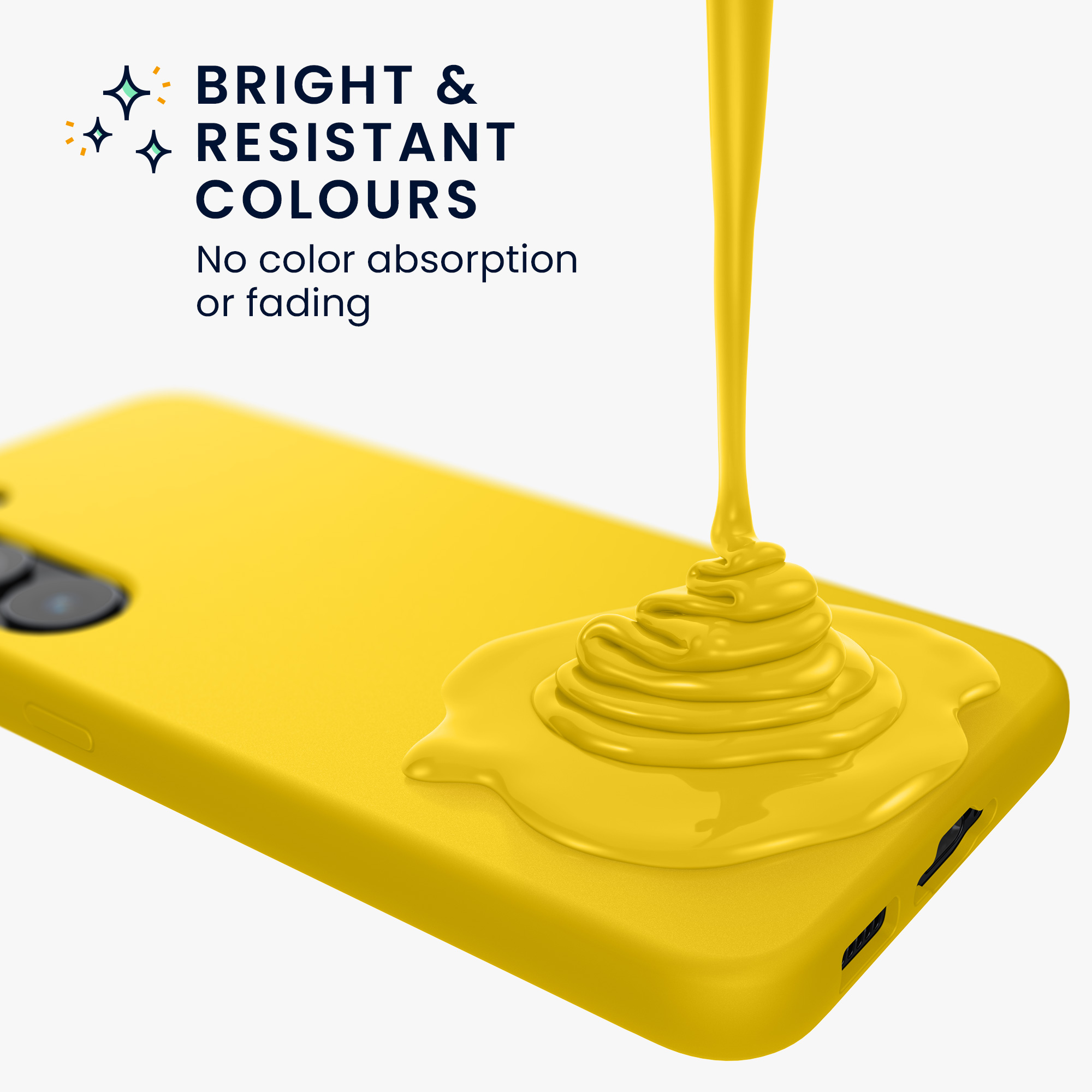 Kryt na mobil Samsung Galaxy A55 5G kwmobile TPU Zářivá žlutá