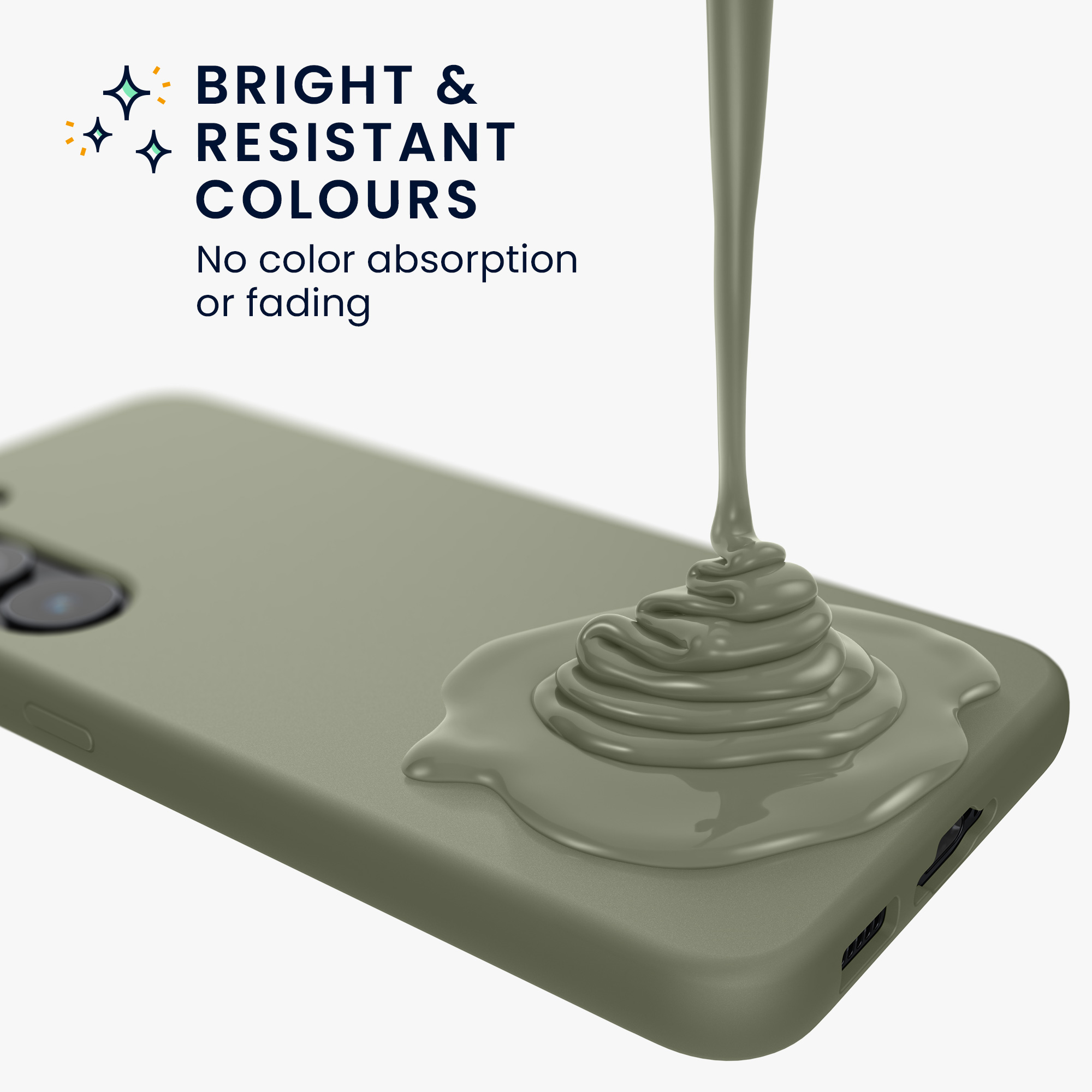 Kryt na mobil Samsung Galaxy A55 5G kwmobile TPU Šedo-zelená