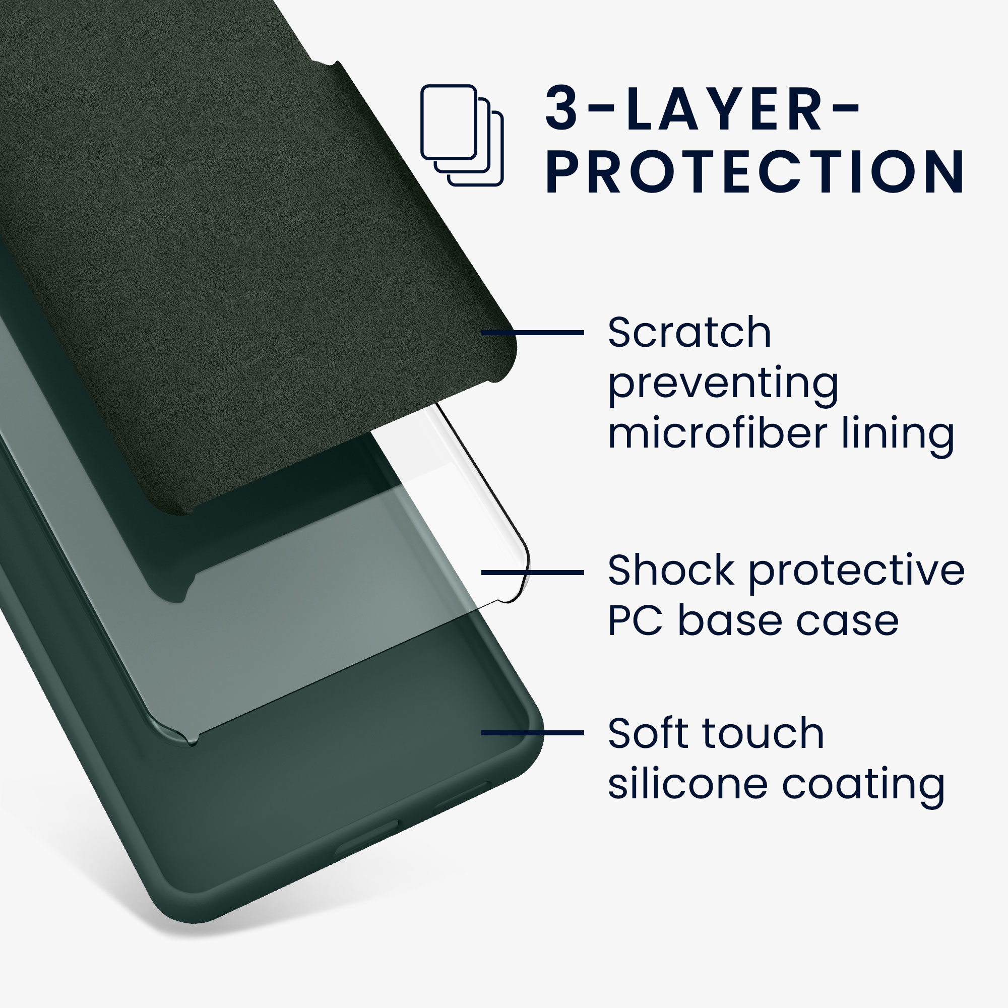 Kryt na mobil Samsung Galaxy A55 5G kwmobile TPU Modro-zelená