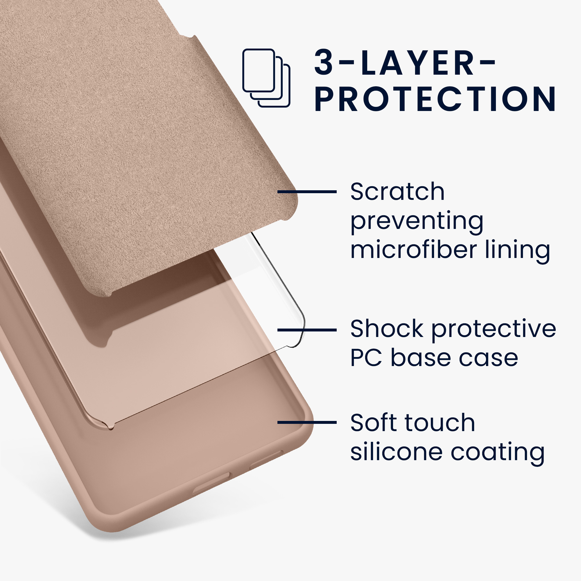 Kryt na mobil Samsung Galaxy A55 5G kwmobile TPU Matná antická růžová