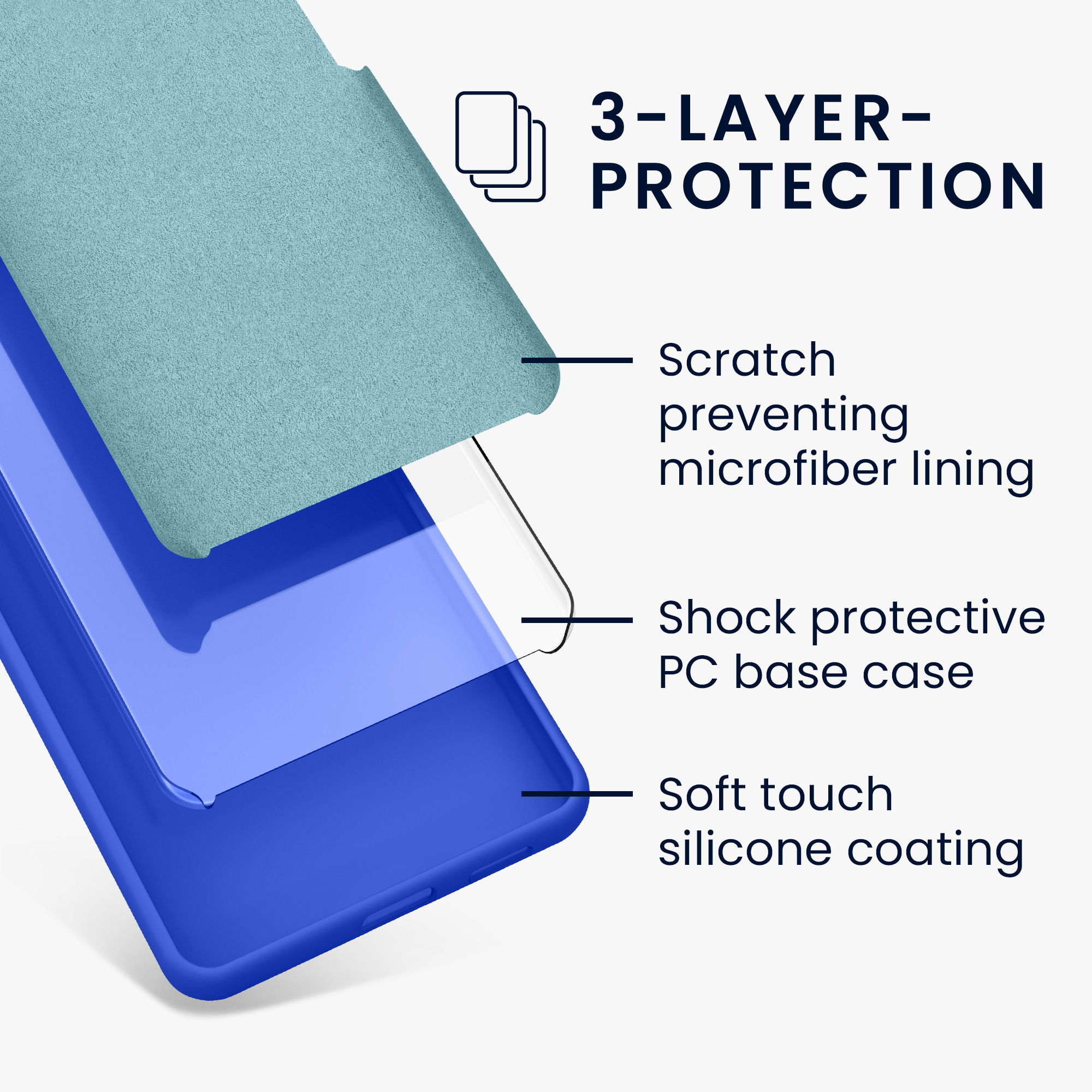 Kryt na mobil Samsung Galaxy A15 5G kwmobile TPU Baltická modrá