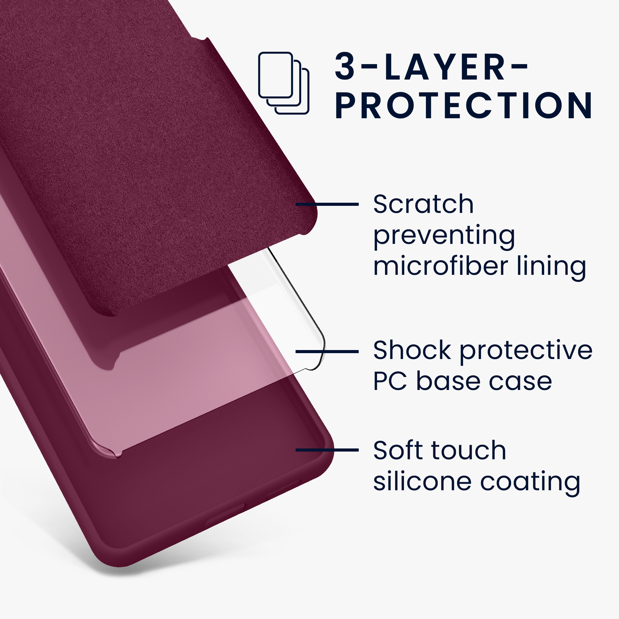 Kryt na mobil Samsung Galaxy A25 kwmobile TPU Bordeaux fialová