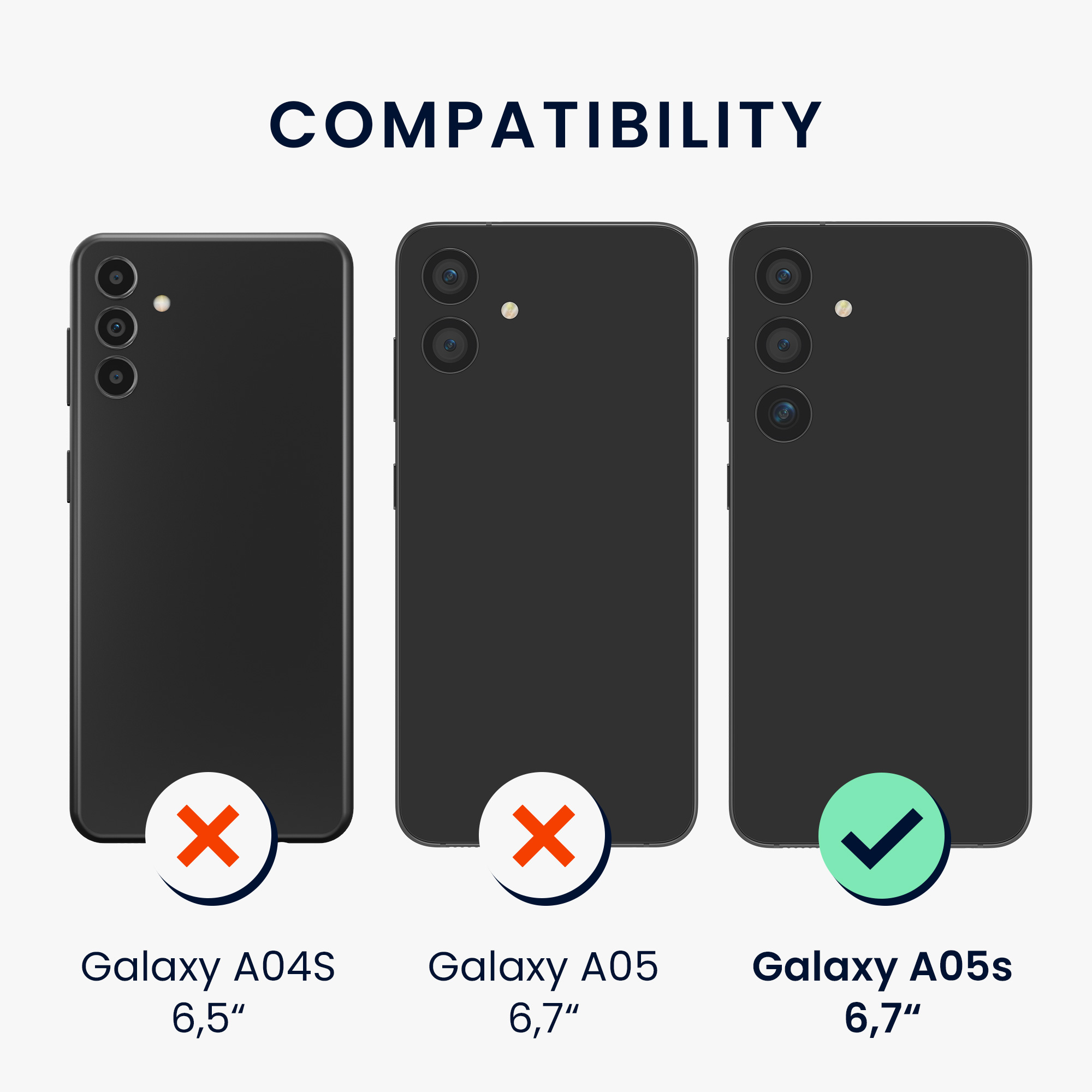 Kryt na mobil Samsung Galaxy A05s kwmobile Motiv Nesahej na můj telefon bílo-černý