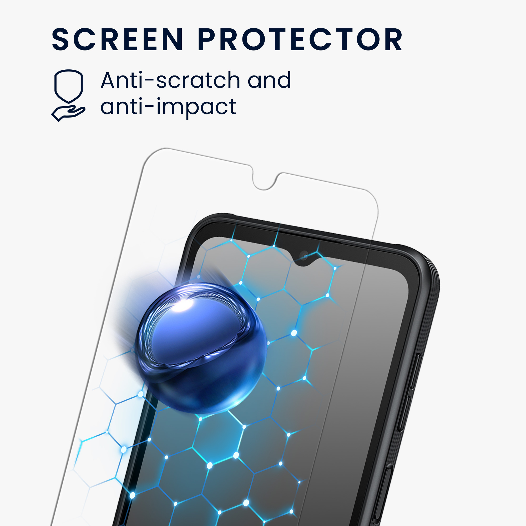 Flipové pouzdro a ochranné sklo kwmobile pro Samsung Galaxy Xcover6 Pro - černá