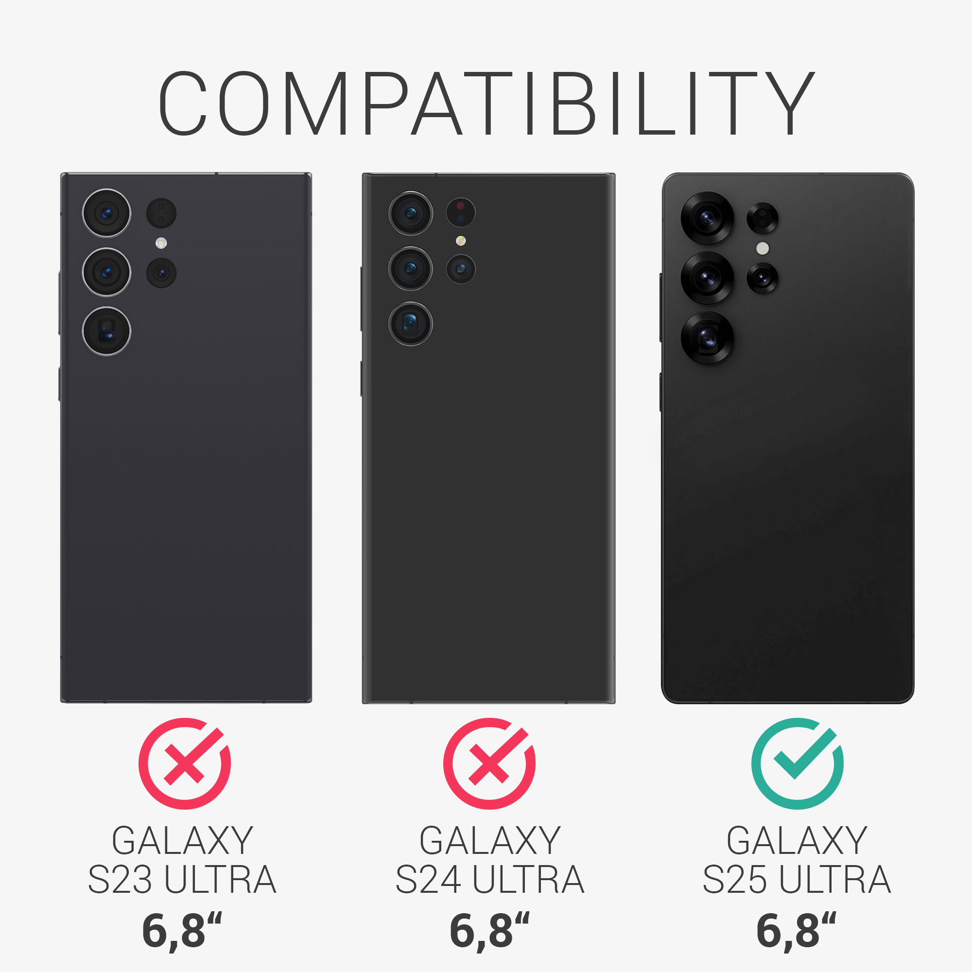 3x matná ochranná fólie kwmobile Samsung Galaxy S25 Ultra
