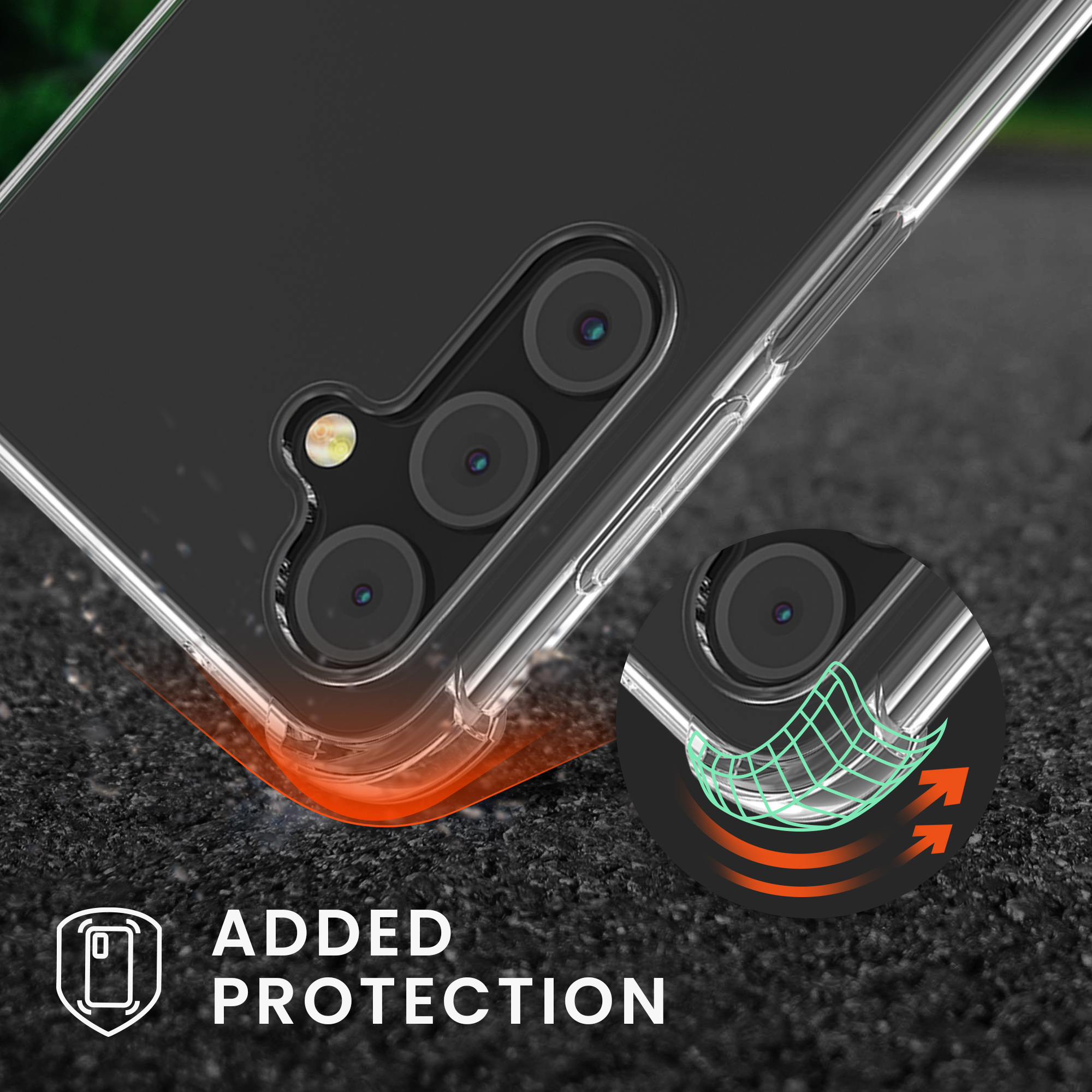 Crossbody kryt na mobil Samsung Galaxy A16 5G kwmobile se šňůrkou Transparentní