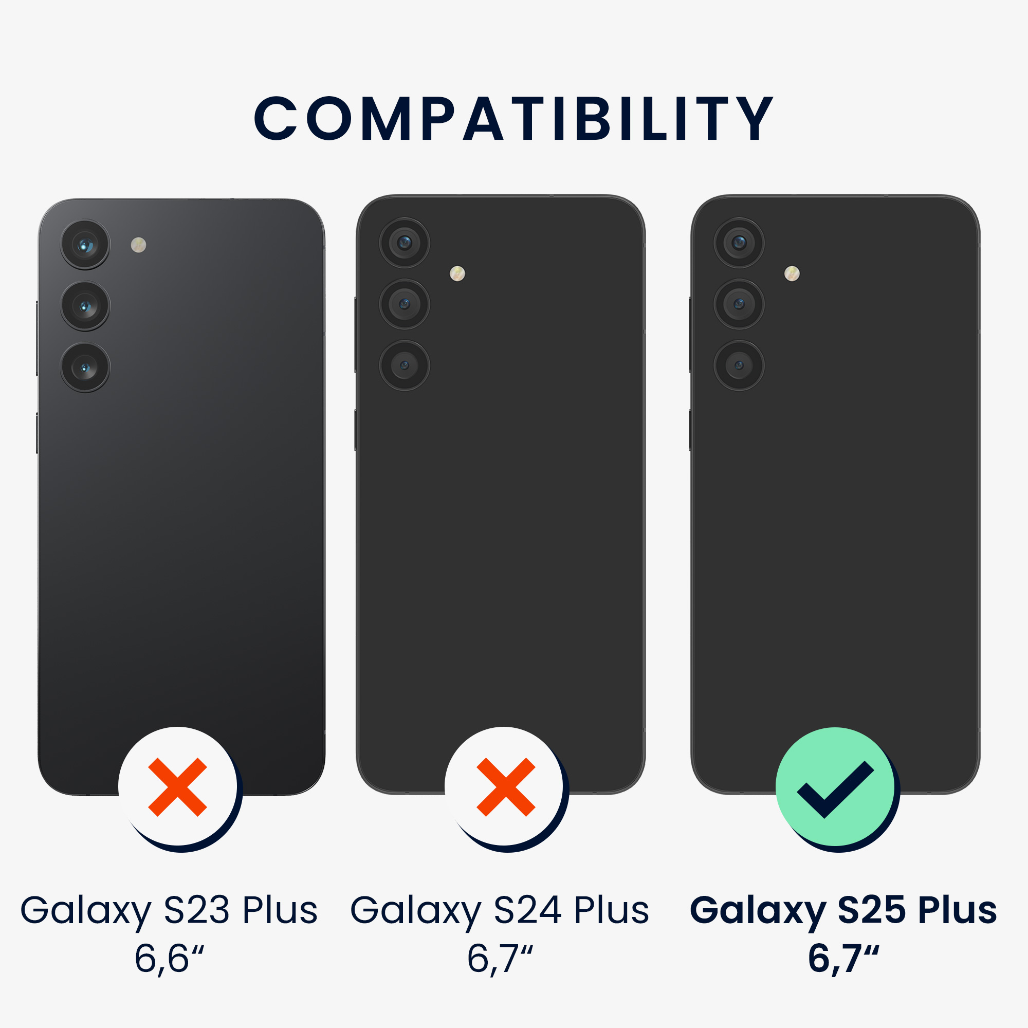 Kryt na mobil Samsung Galaxy S25 Plus kwmobile bílá / černá