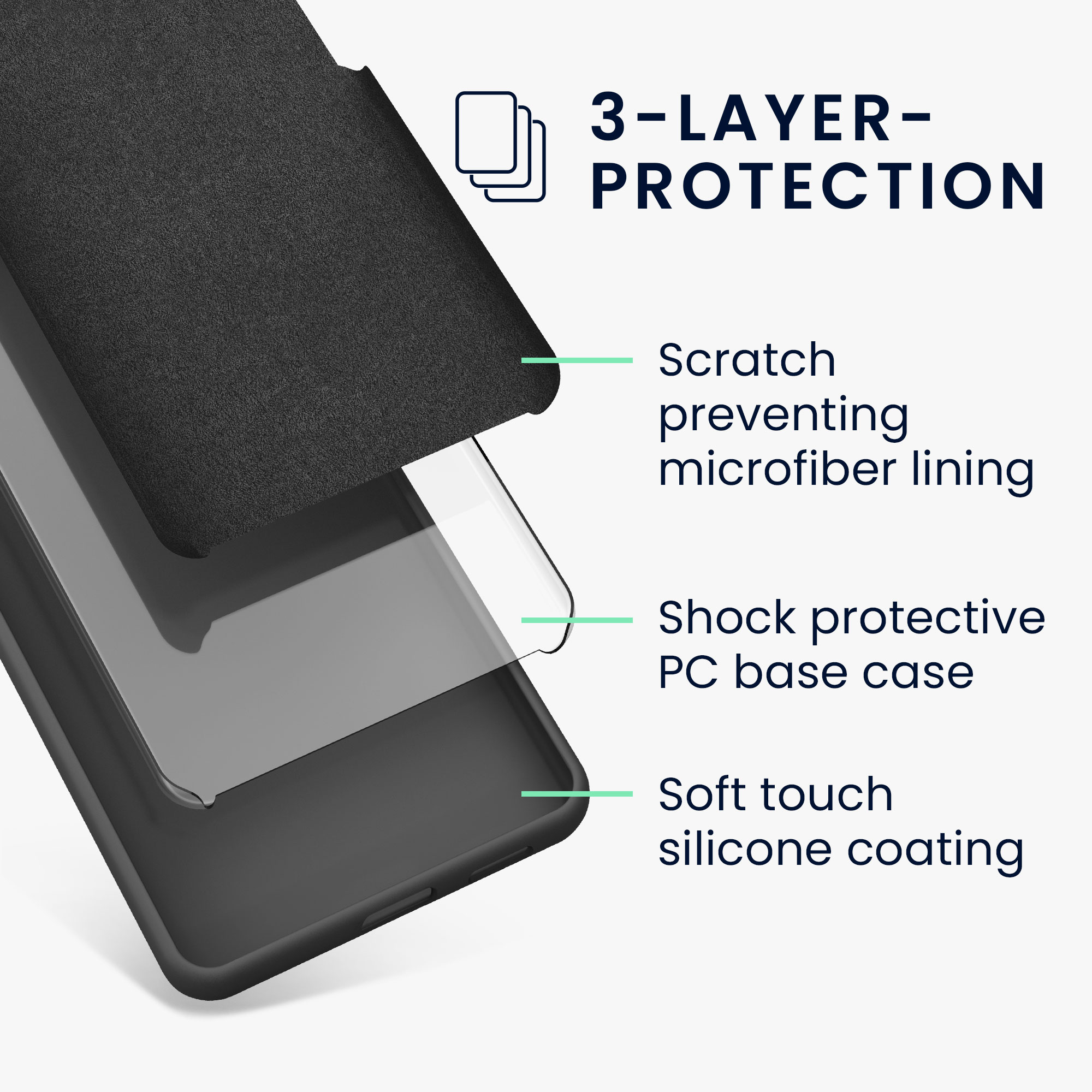Kryt na mobil Samsung Galaxy A55 5G kwmobile slim matný TPU Tmavě břidlicová