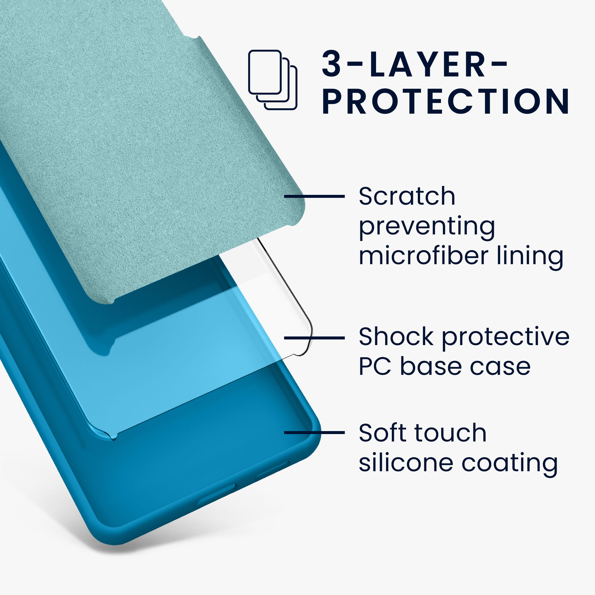 Kryt na mobil Samsung Galaxy A56 5G kwmobile TPU Karibská modrá