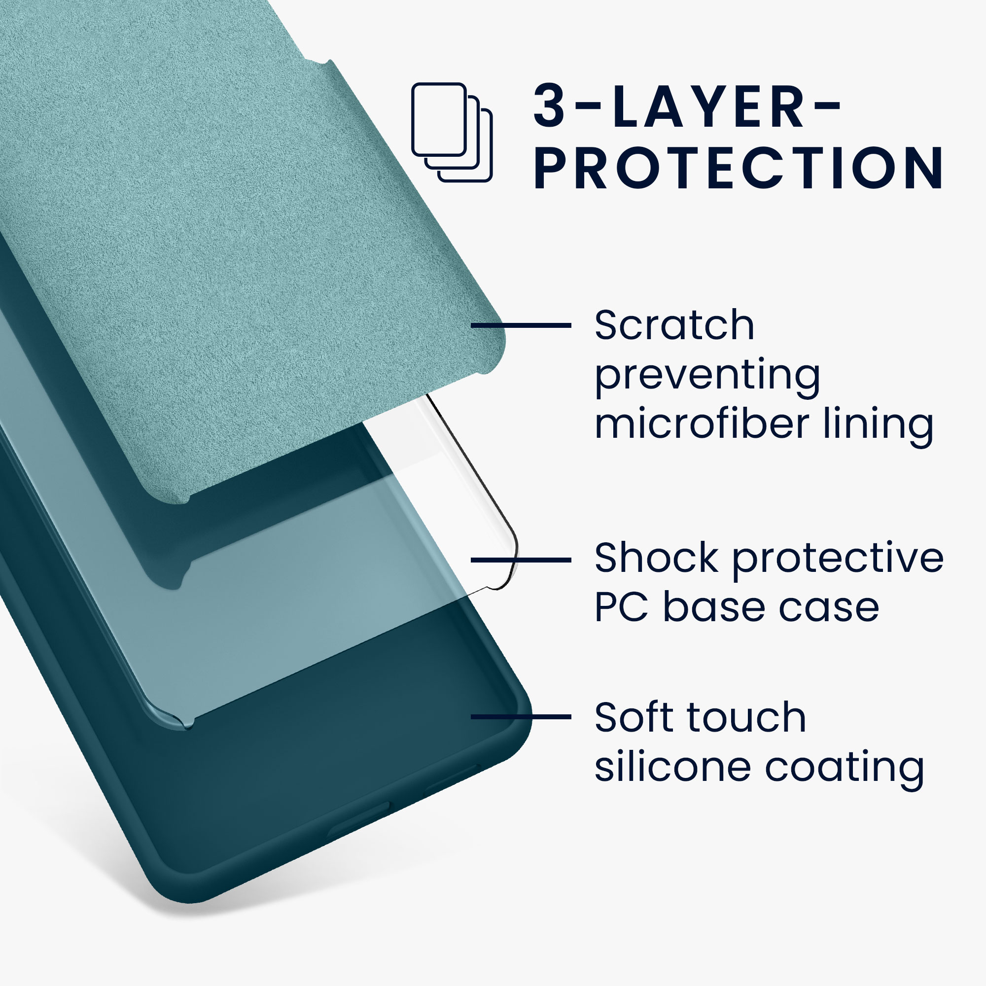 Kryt na mobil Samsung Galaxy A26 5G kwmobile TPU Matná petrolejová