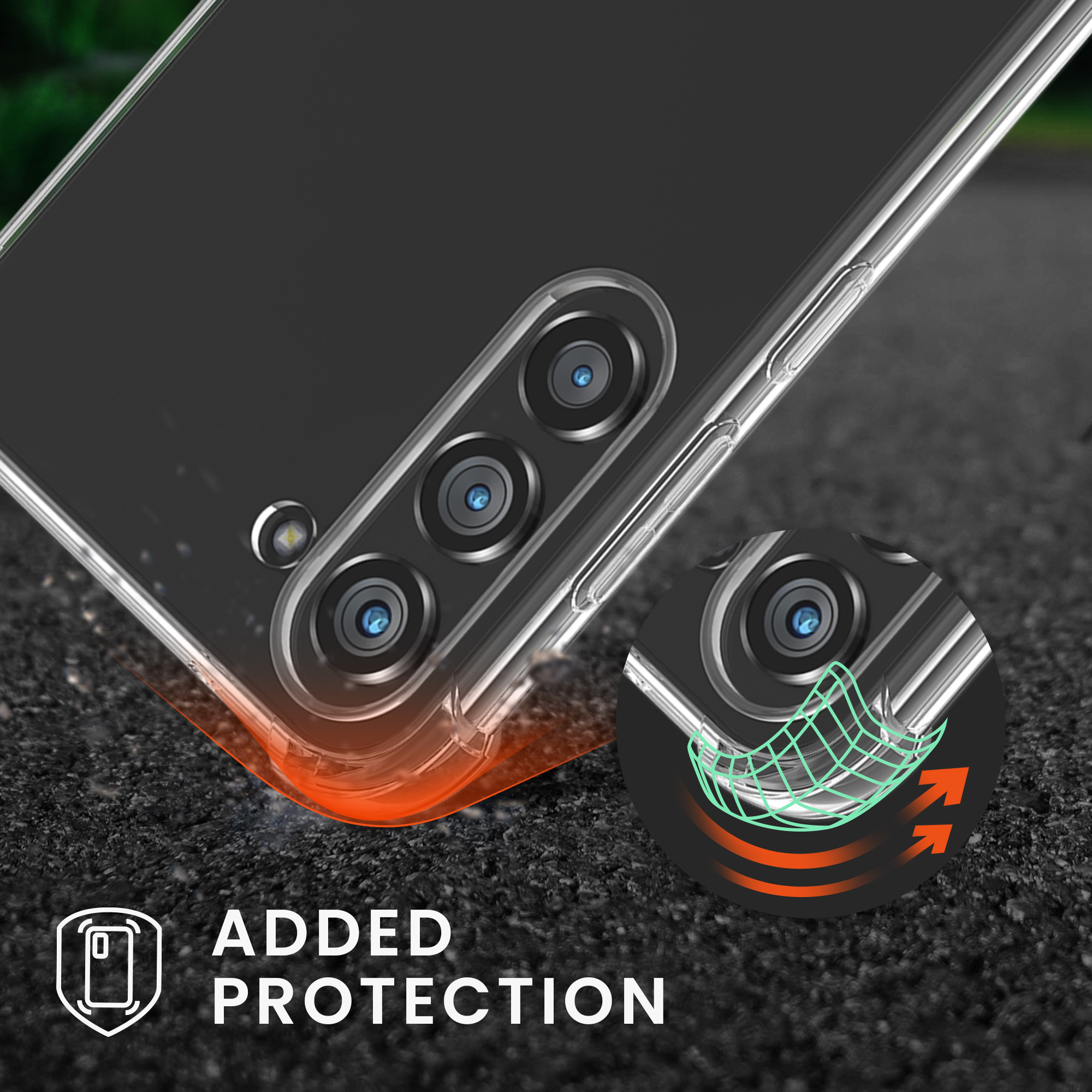 Crossbody kryt na mobil Samsung Galaxy A36 5G kwmobile se šňůrkou Transparentní