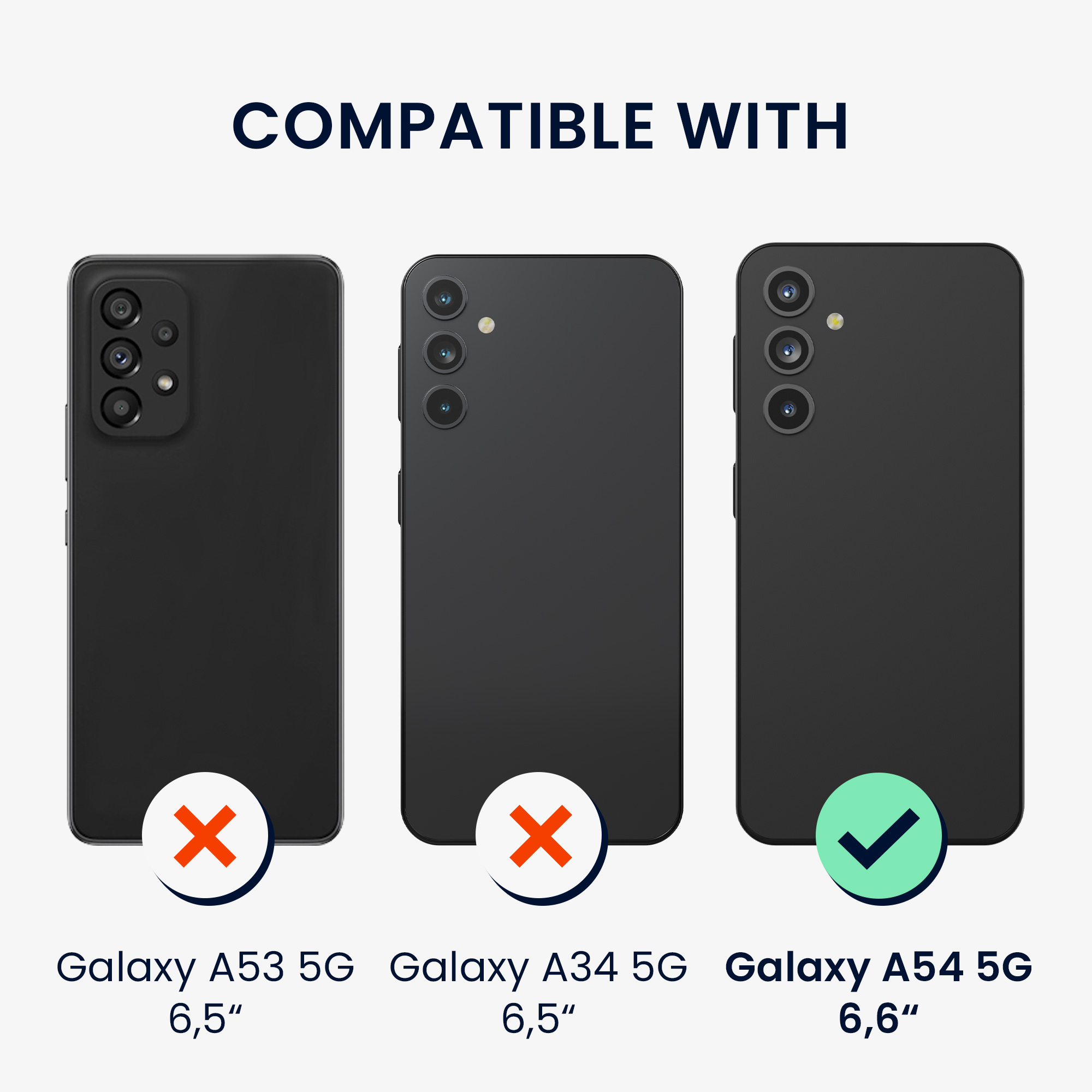 Kryt na mobil Samsung Galaxy A54 5G kwmobile TPU metalický Metalická petrolejová