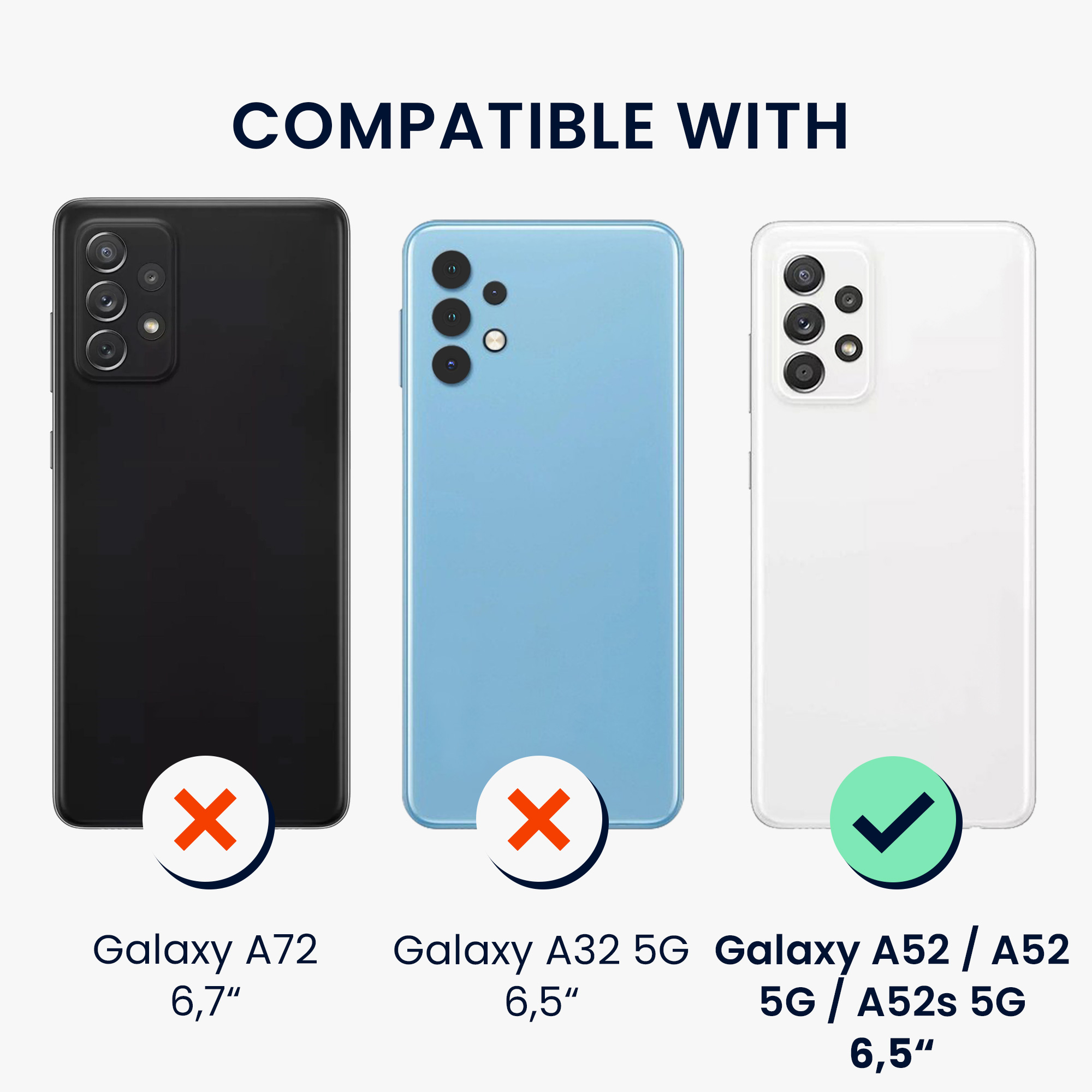 Kryt na mobil Samsung Galaxy A52 / A52 5G / A52s 5G kwmobile TPU metalický Metalická ostružinová
