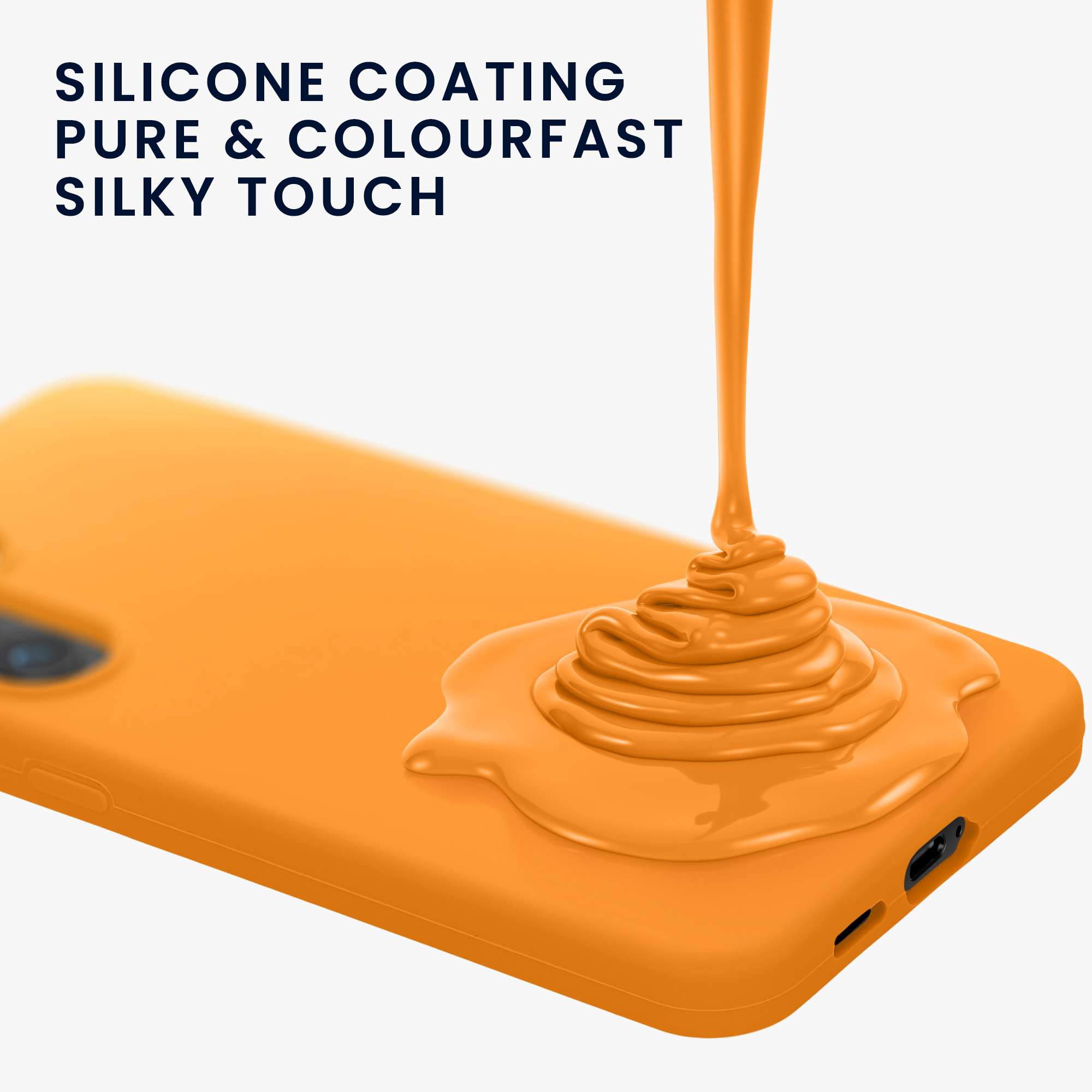 Kryt na mobil Samsung Galaxy S25 FE kwmobile oranžová Fruity Orange
