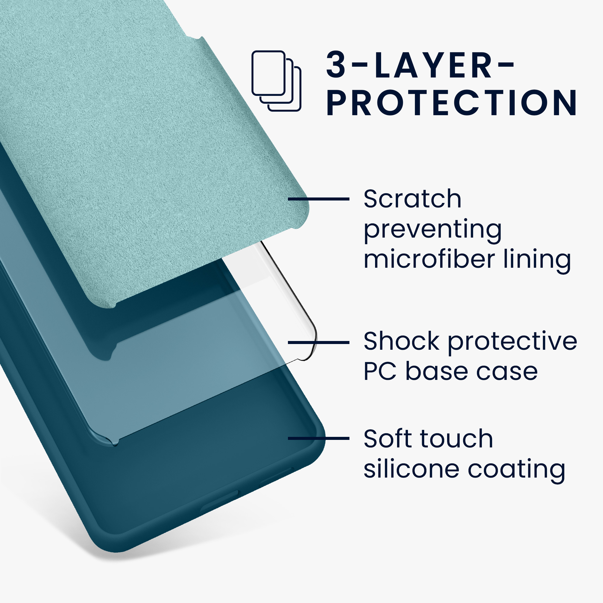 Kryt na mobil Samsung Galaxy A54 5G kwmobile TPU Matná petrolejová