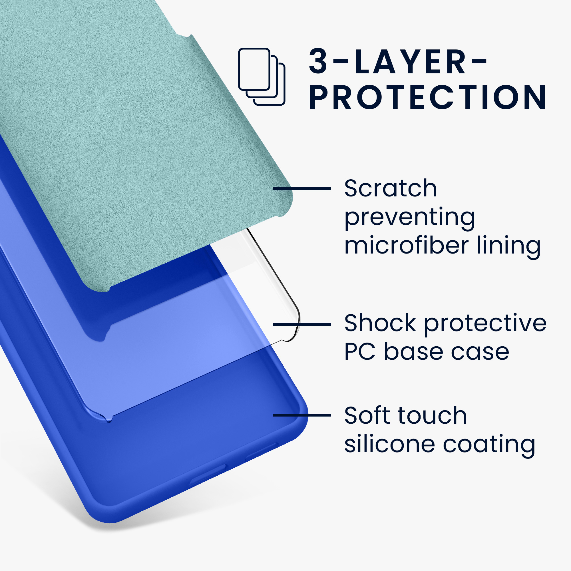 Kryt na mobil Samsung Galaxy A54 5G kwmobile TPU Baltická modrá