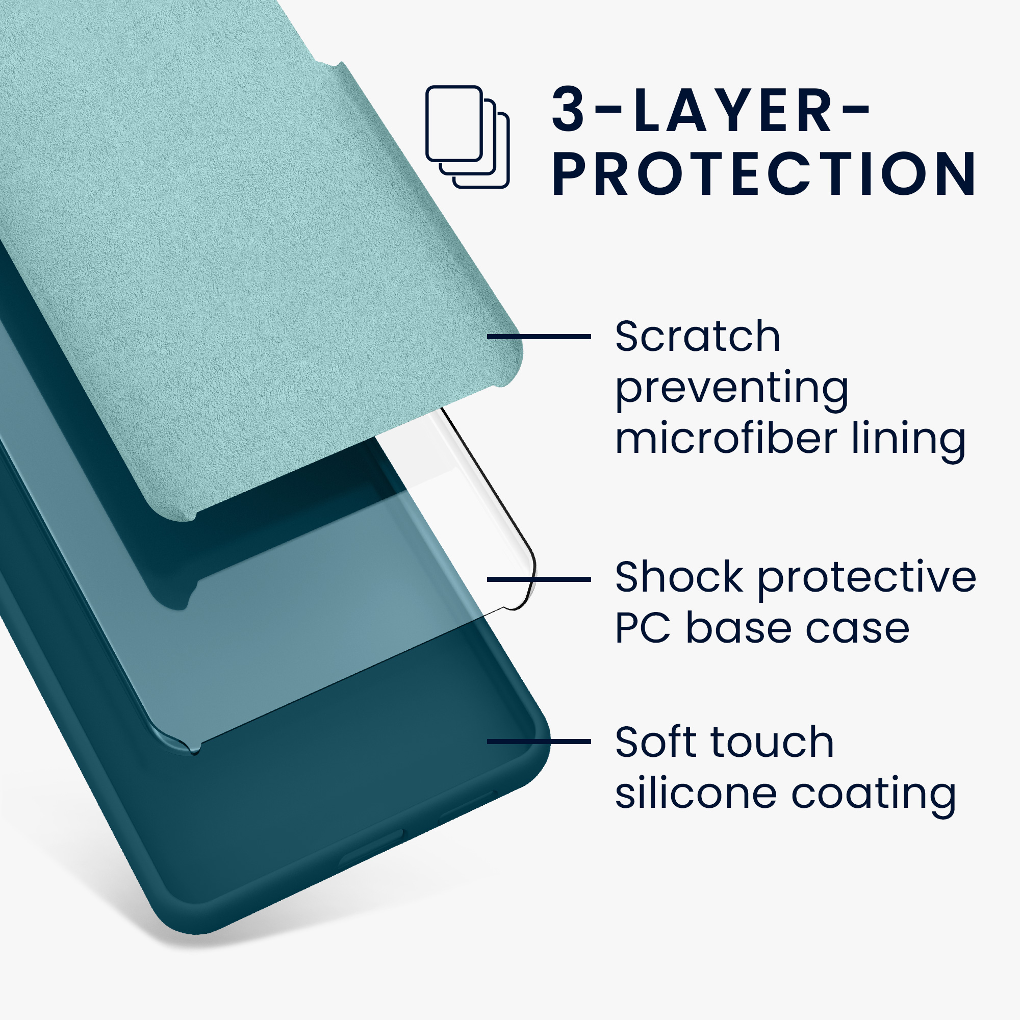Kryt na mobil Samsung Galaxy A17 4G / 5G kwmobile TPU matně petrolejový