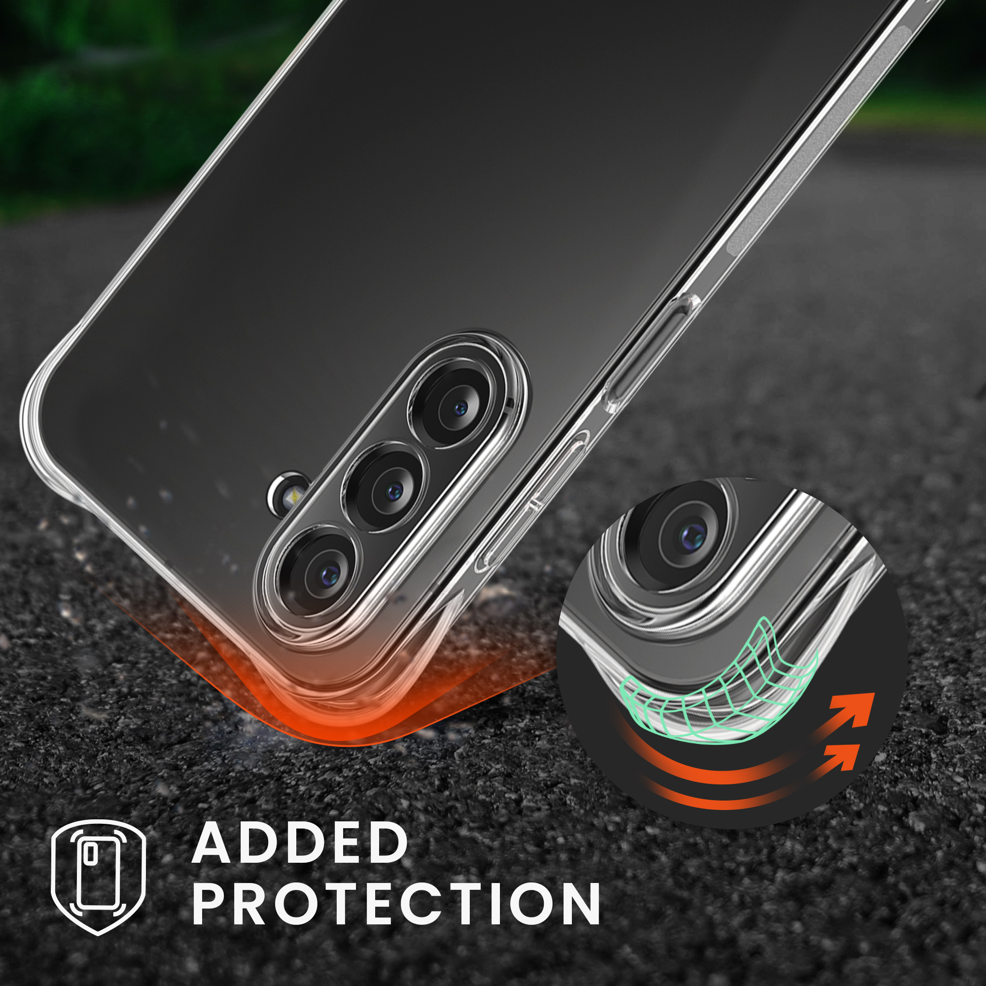 Crossbody kryt na mobil Samsung Galaxy A17 4G / 5G kwmobile transparentní