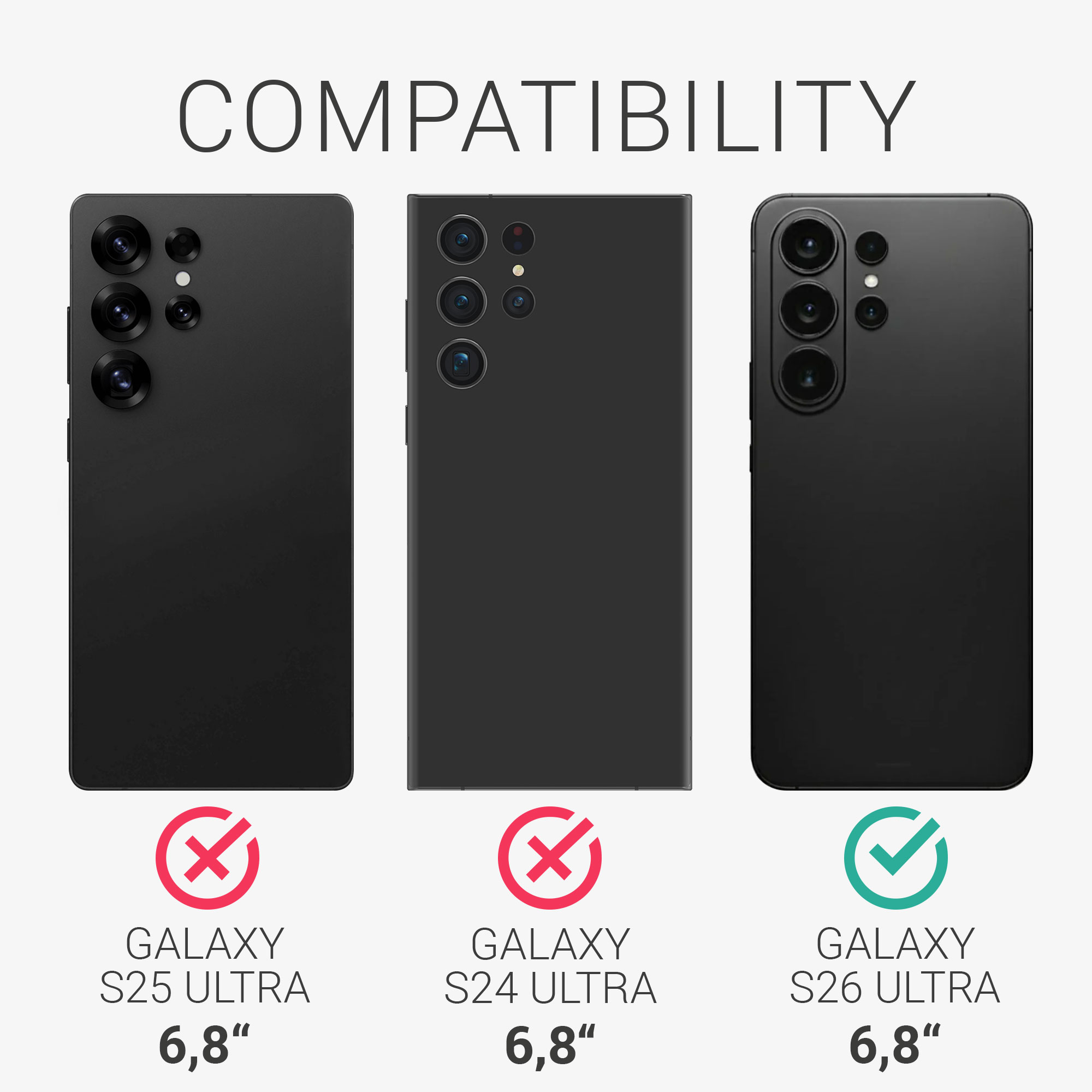 3x matná ochranná fólie kwmobile Samsung Galaxy S26 Ultra