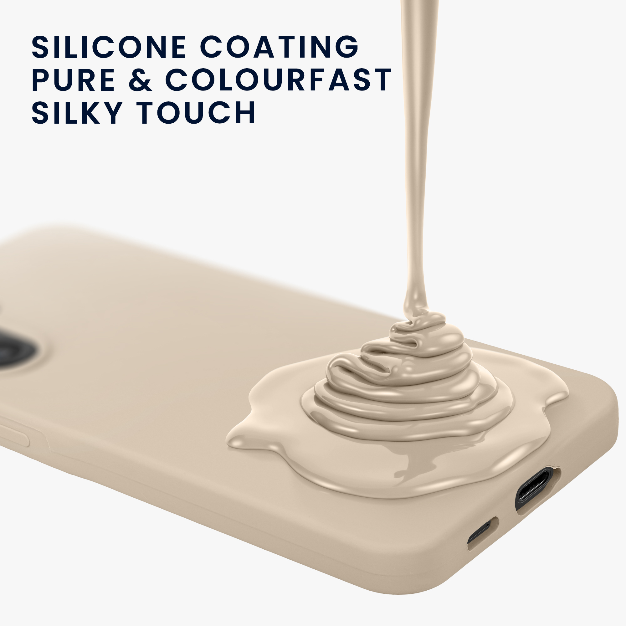 Kryt na mobil Samsung Galaxy A57 5G kwmobile TPU Matná krémová