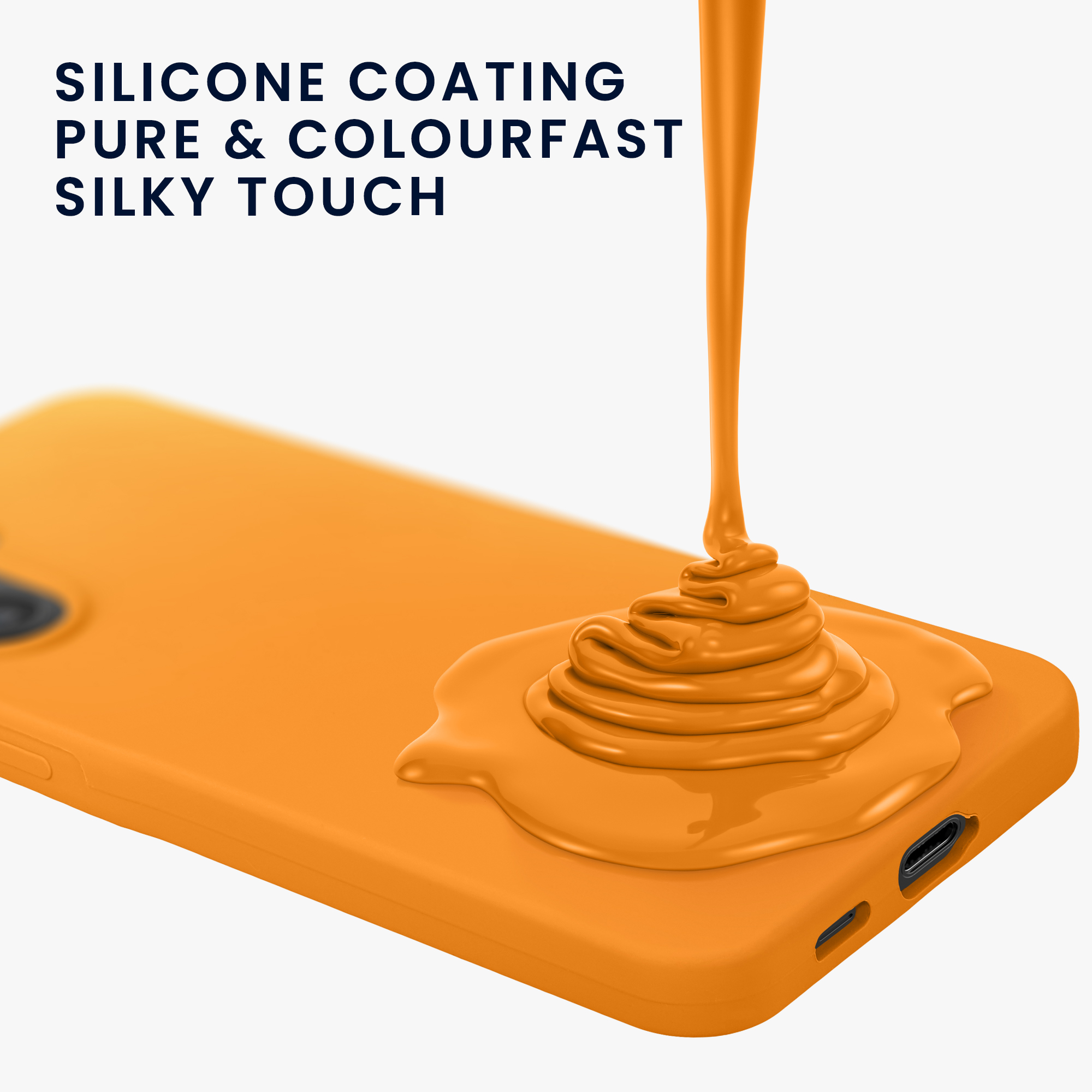 Kryt na mobil Samsung Galaxy A57 5G kwmobile slim matný TPU Ovocná oranžová