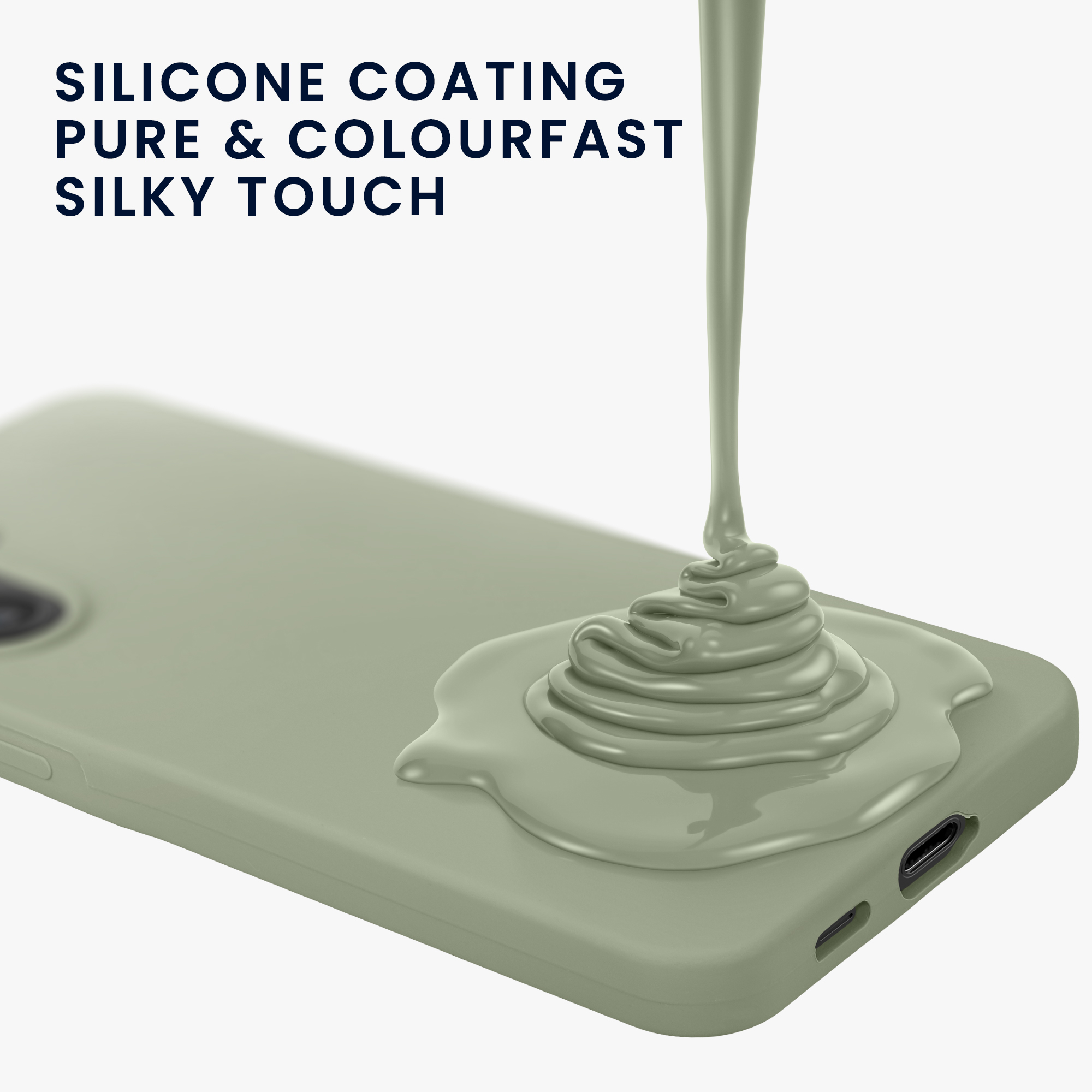 Kryt na mobil Samsung Galaxy A57 5G kwmobile TPU Šedo-zelená