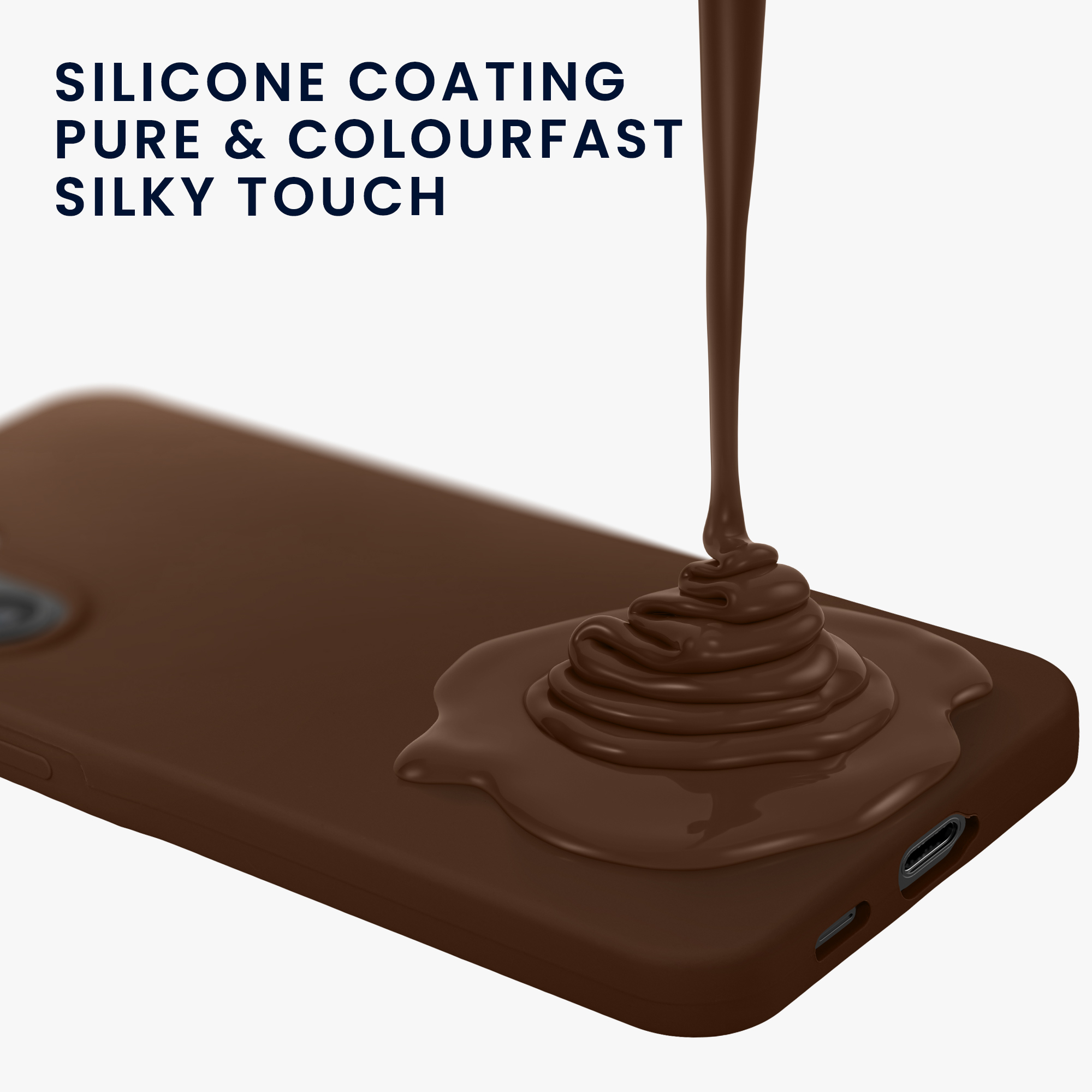 Kryt na mobil Samsung Galaxy A57 5G kwmobile TPU Čokoládová