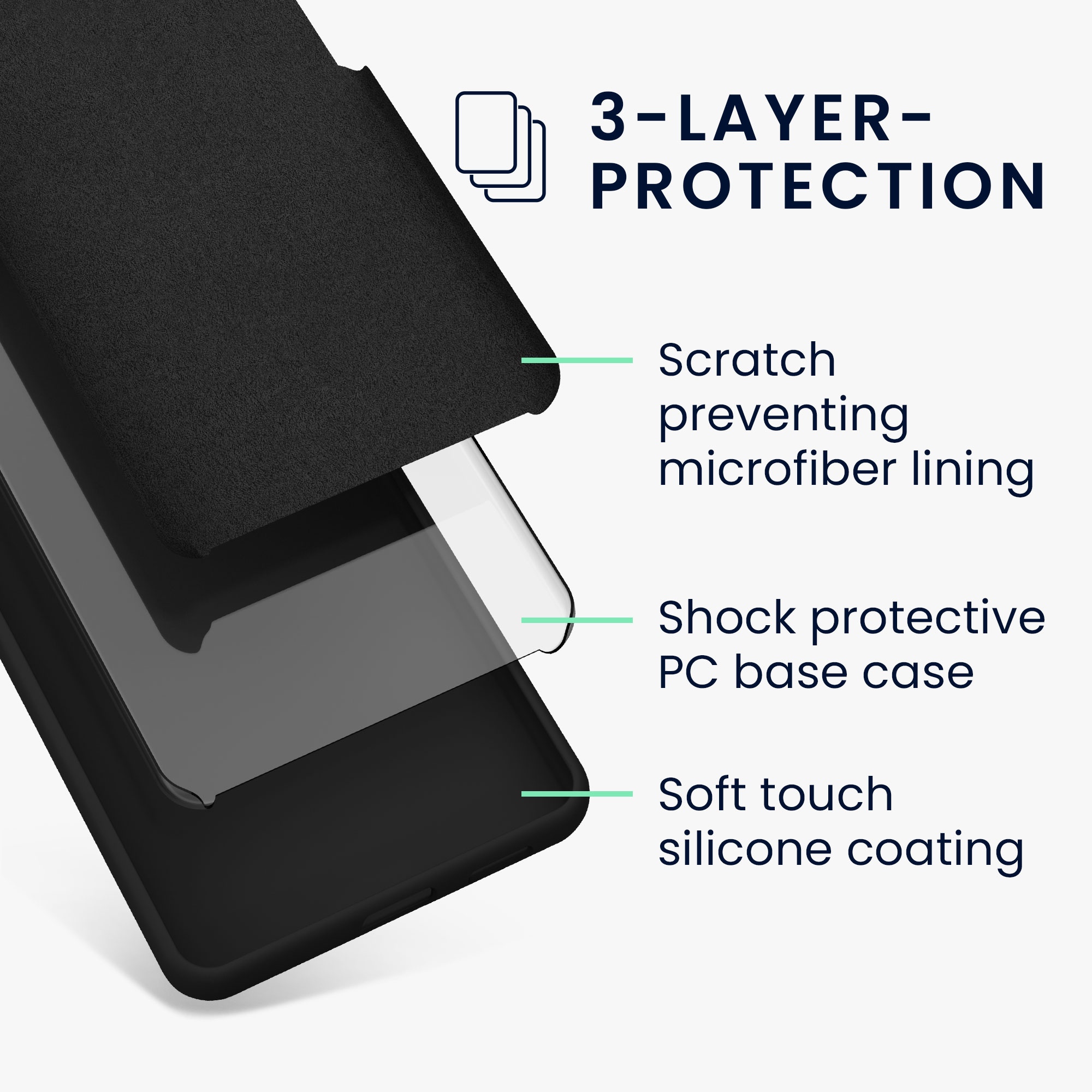 Silikonový kryt kwmobile pro Motorola Moto G14 - Černá