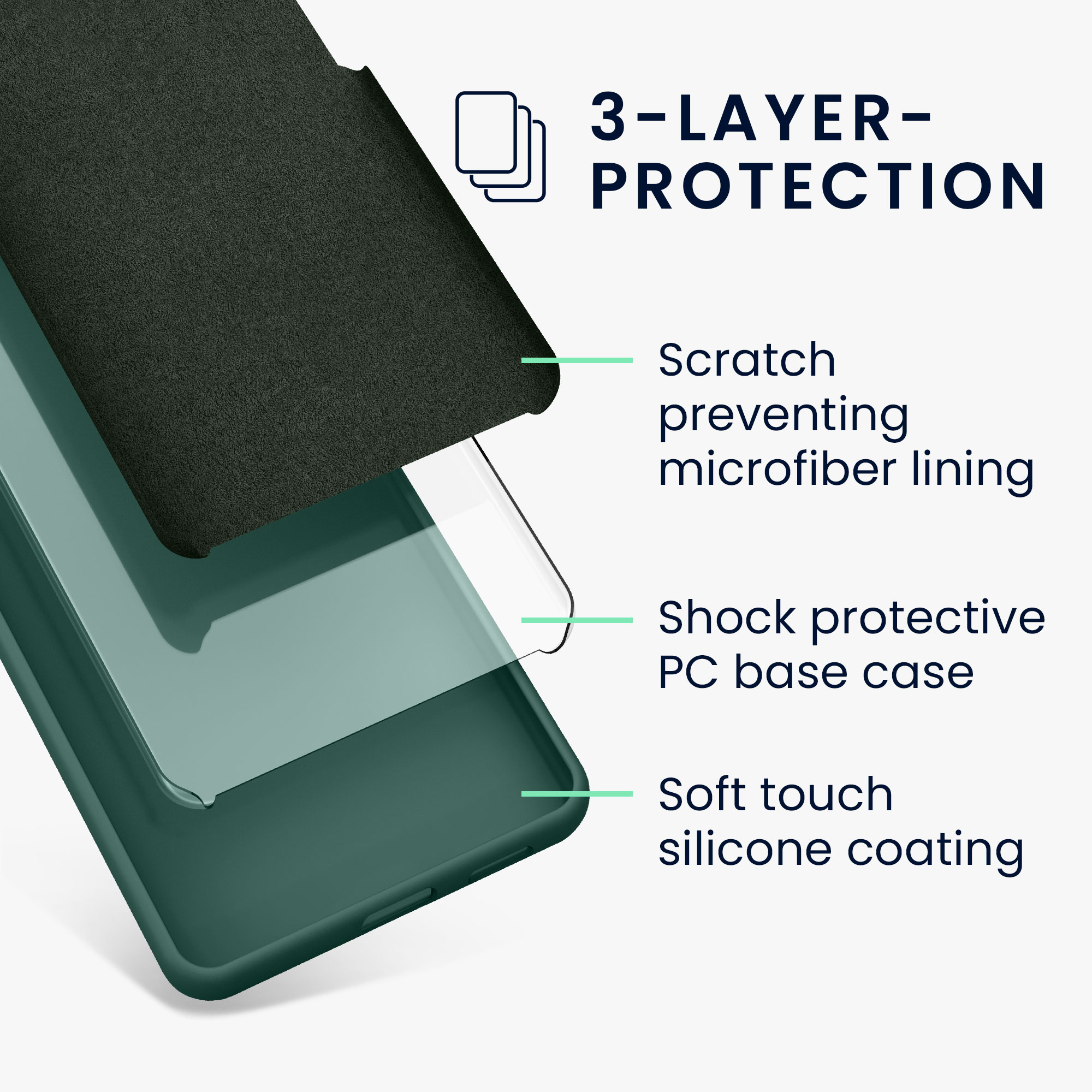 Kryt na mobil Motorola Edge 40 Neo kwmobile TPU lesní zelená