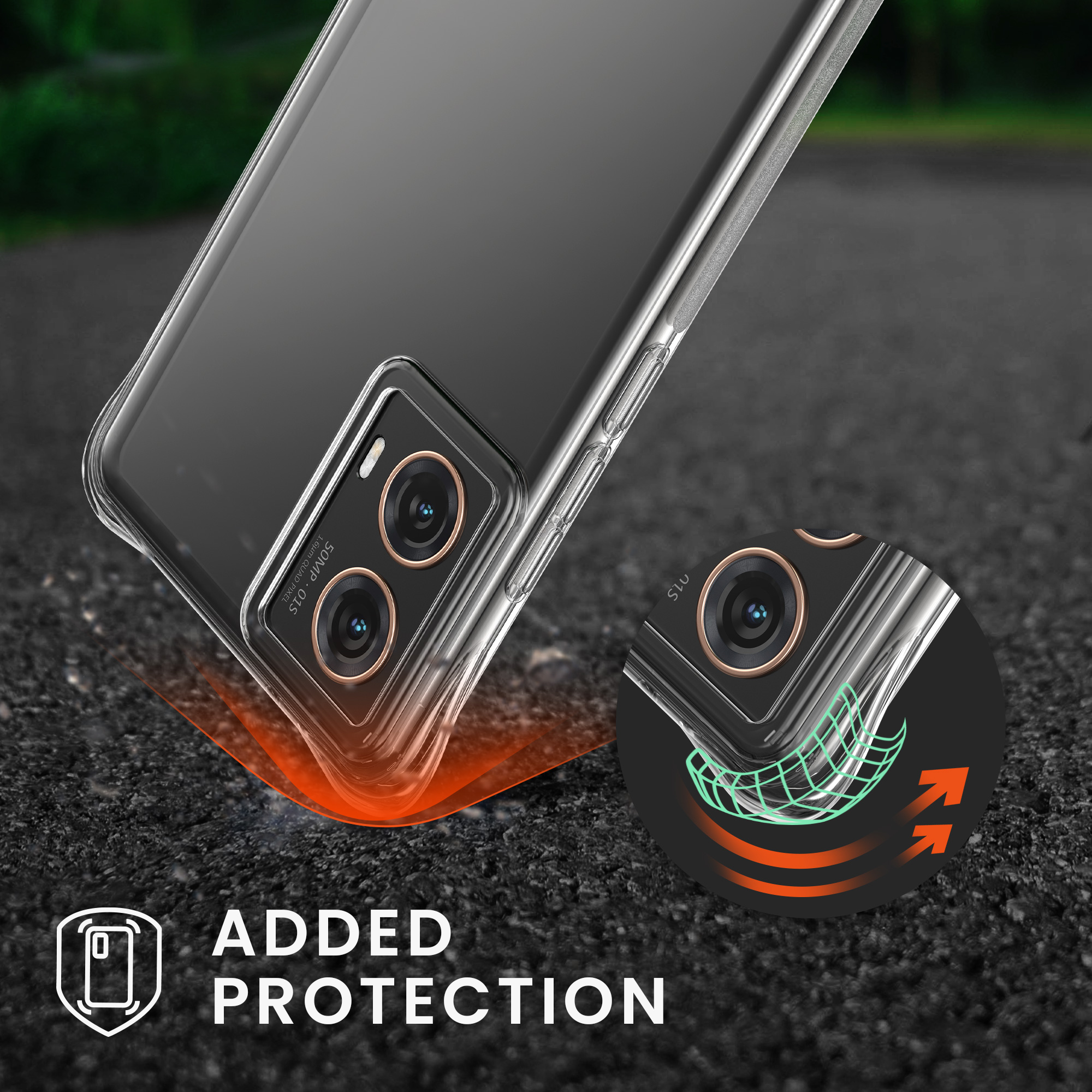 Kwmobile Crossbody pouzdro Motorola Moto G85 5G transparentní / černá