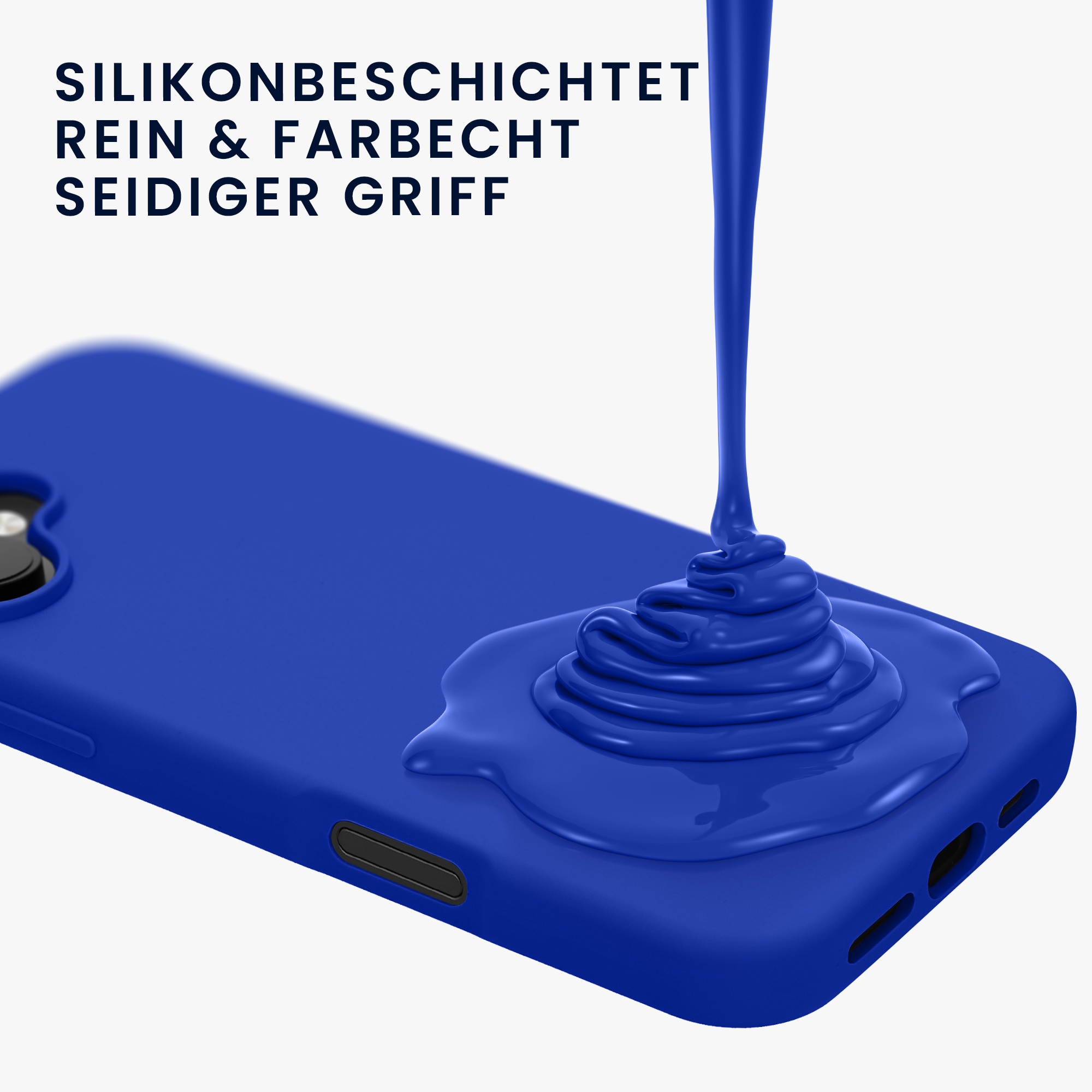 Silikonový kryt na mobil Apple iPhone 16 Plus kwmobile - modrá