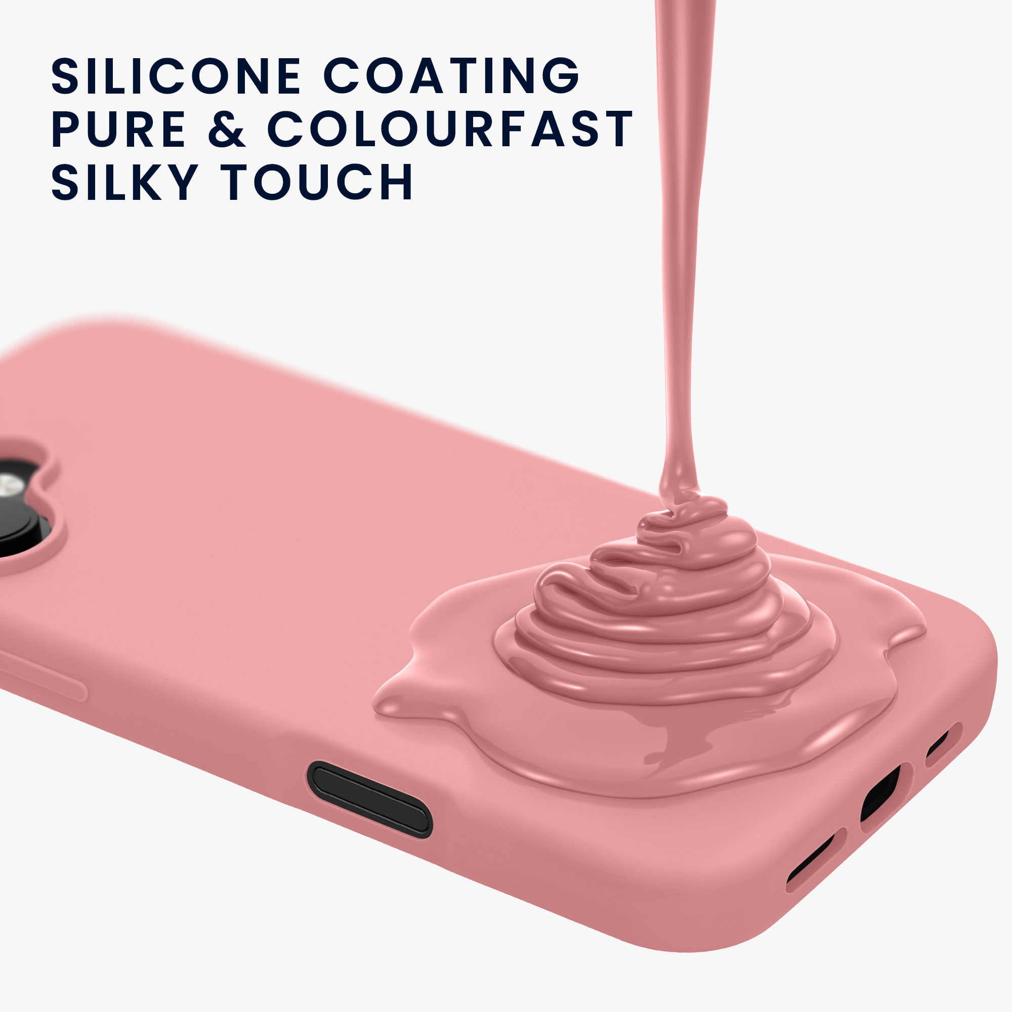 Silikonový kryt na mobil Apple iPhone 16 Plus kwmobile - růžová