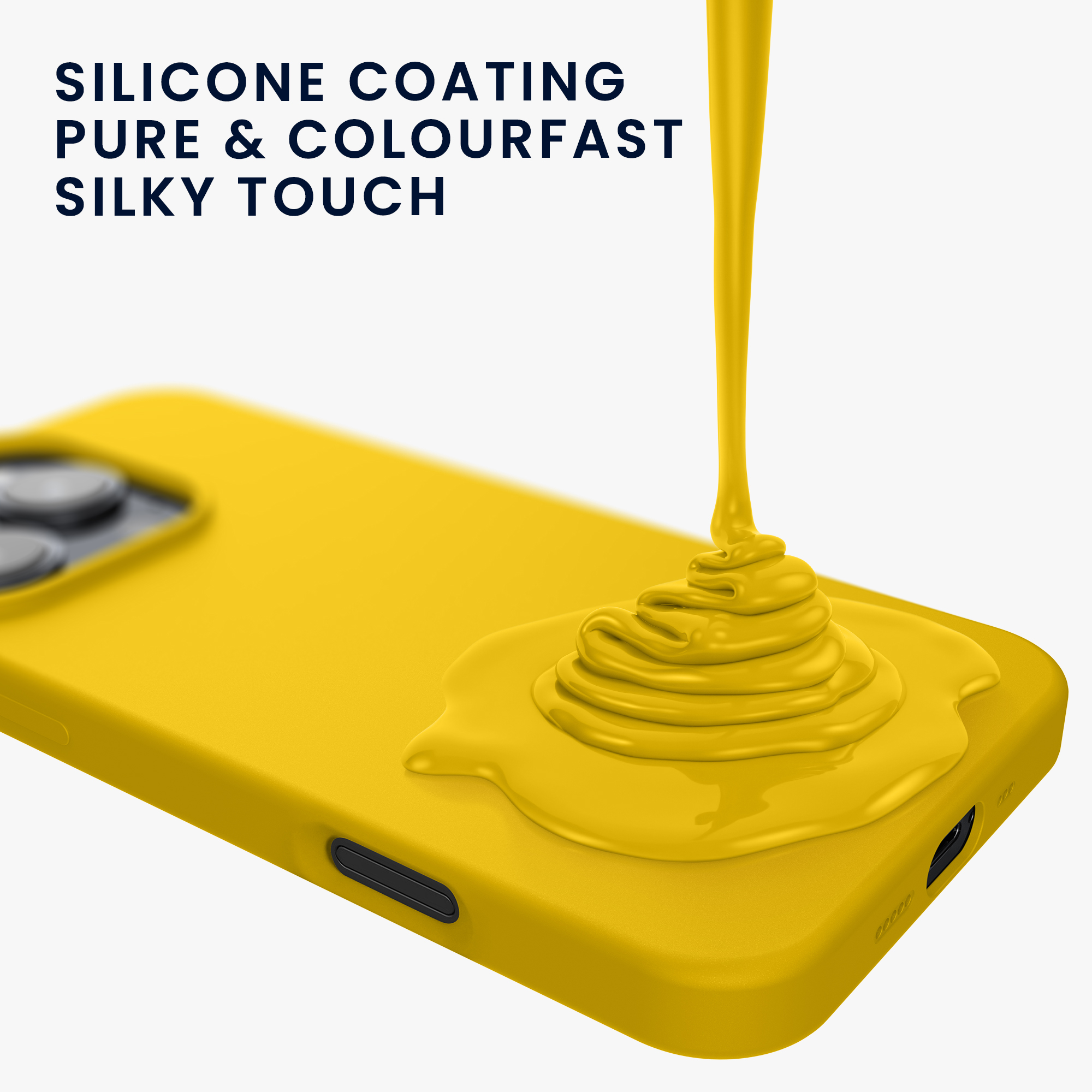 Silikonový kryt na mobil Apple iPhone 16 Pro kwmobile - žlutá