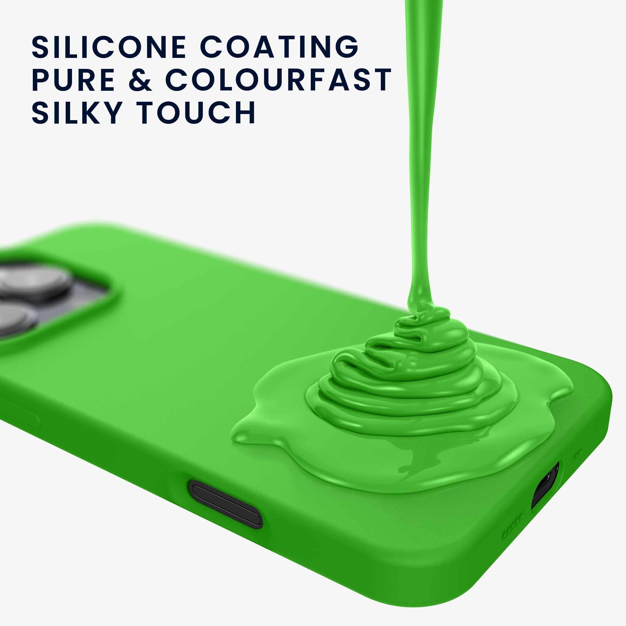 Silikonový kryt na mobil Apple iPhone 16 Pro kwmobile - zelená