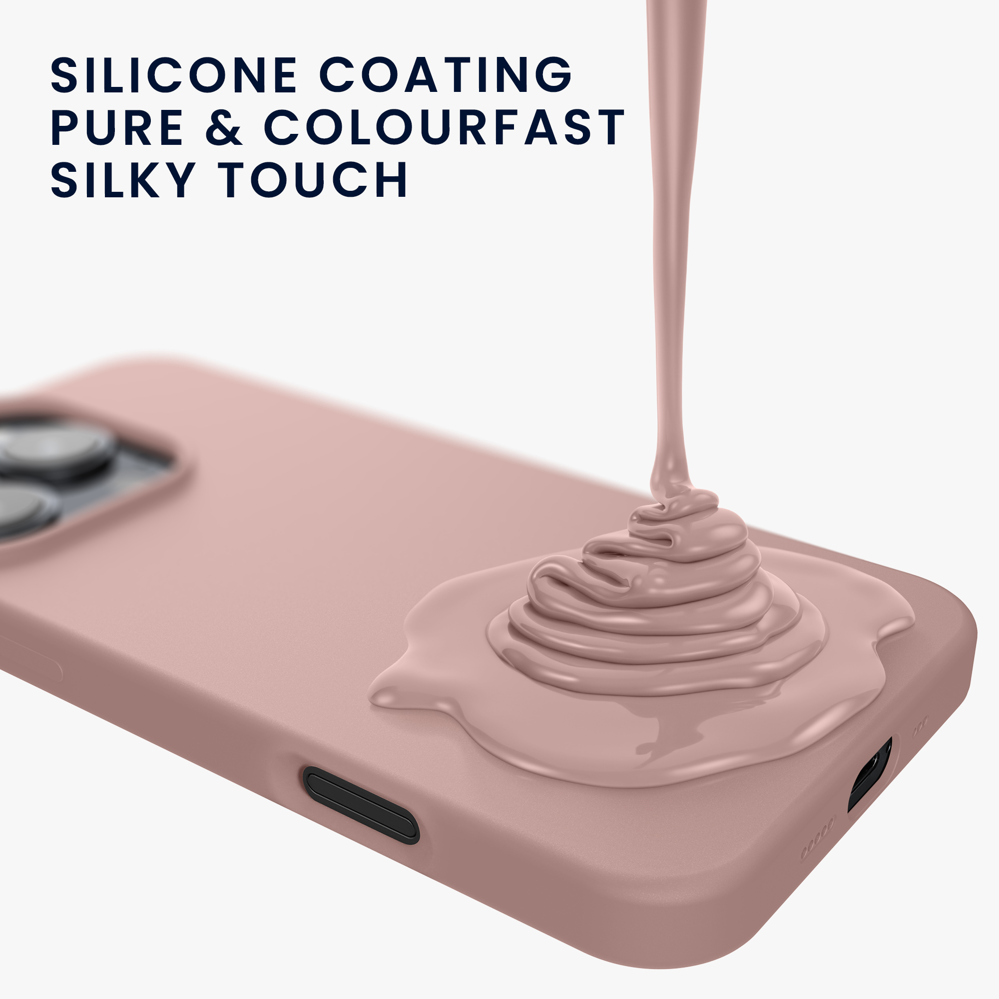 Silikonový kryt na mobil Apple iPhone 16 Pro kwmobile - růžová