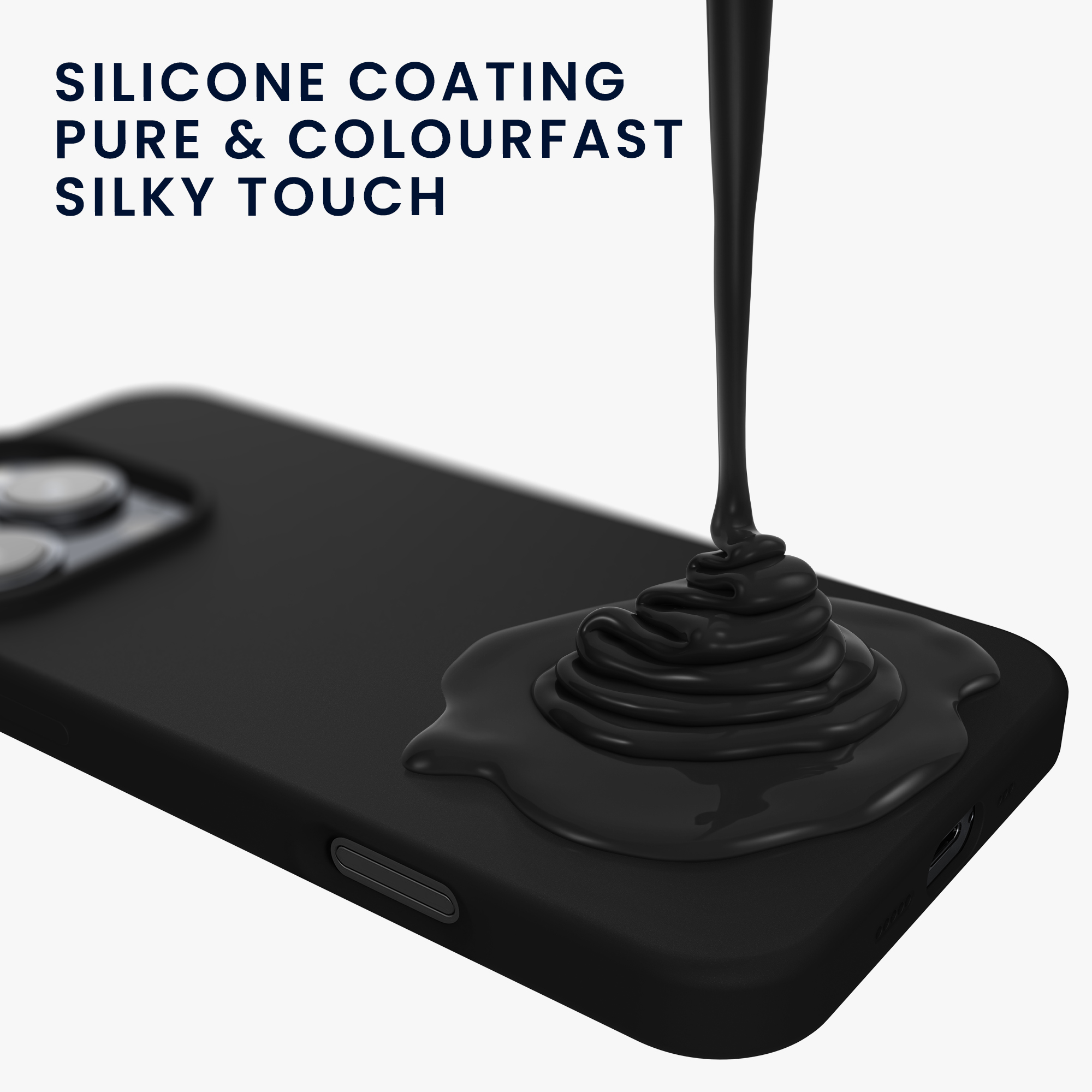 Silikonový kryt na mobil Apple iPhone 16 Pro kwmobile - černá