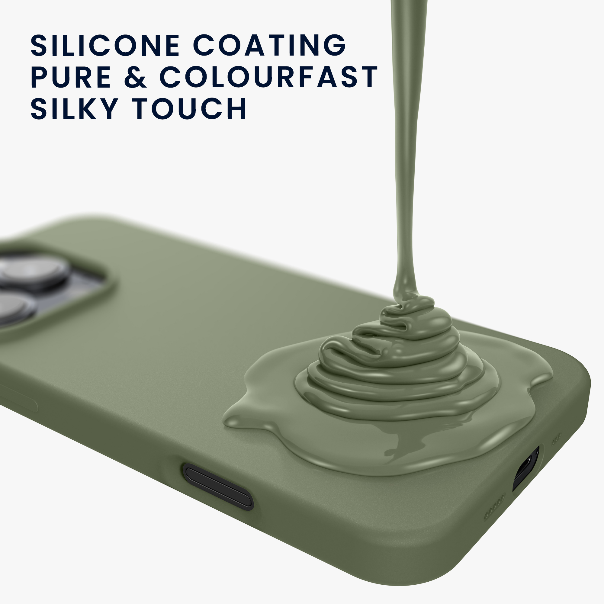 Silikonový kryt na mobil Apple iPhone 16 Pro kwmobile - zelená