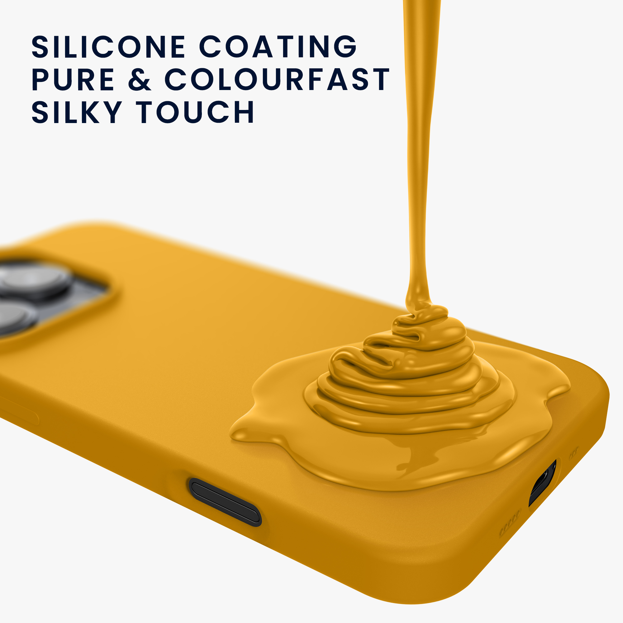 Silikonový kryt na mobil Apple iPhone 16 Pro kwmobile - žlutá