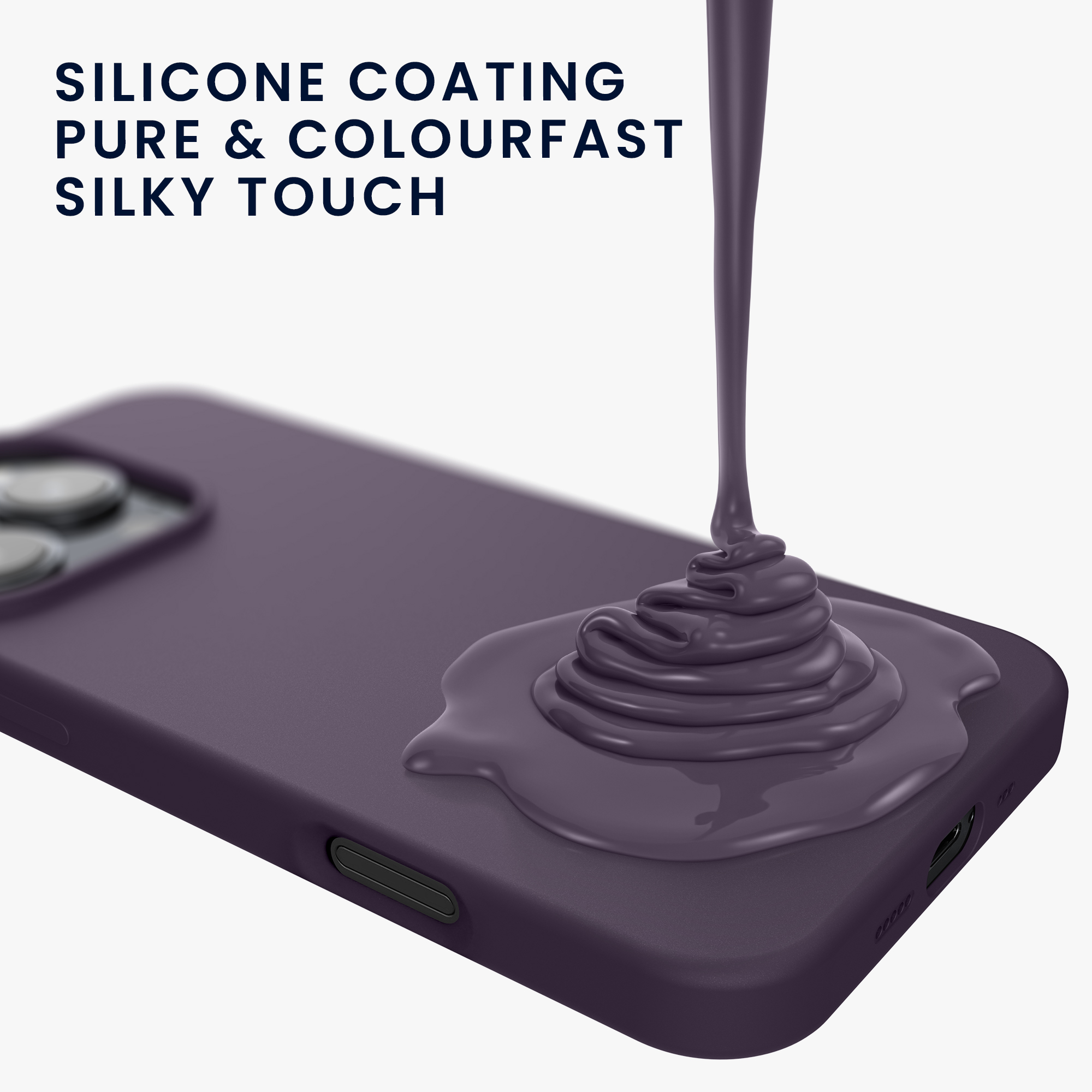 Silikonový kryt na mobil Apple iPhone 16 Pro kwmobile - Pale Iris