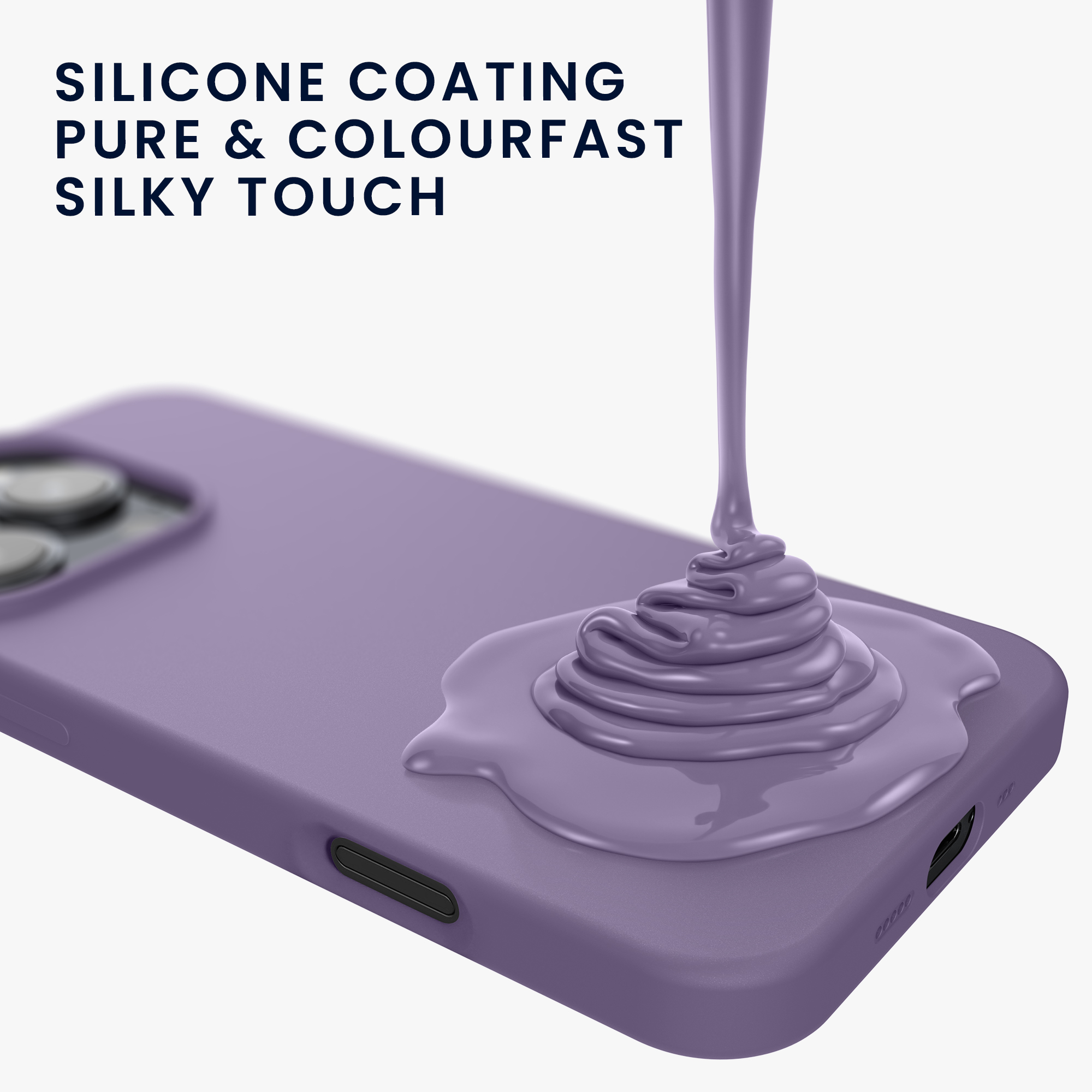 Silikonový kryt na mobil Apple iPhone 16 Pro kwmobile - fialová