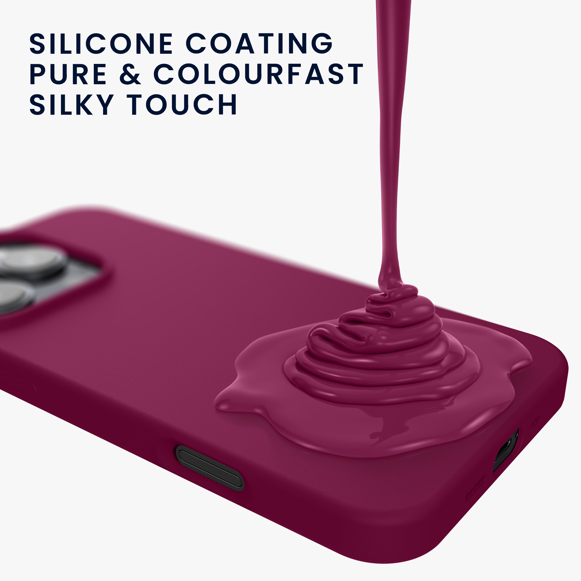 Silikonový kryt na mobil Apple iPhone 16 Pro kwmobile - červená