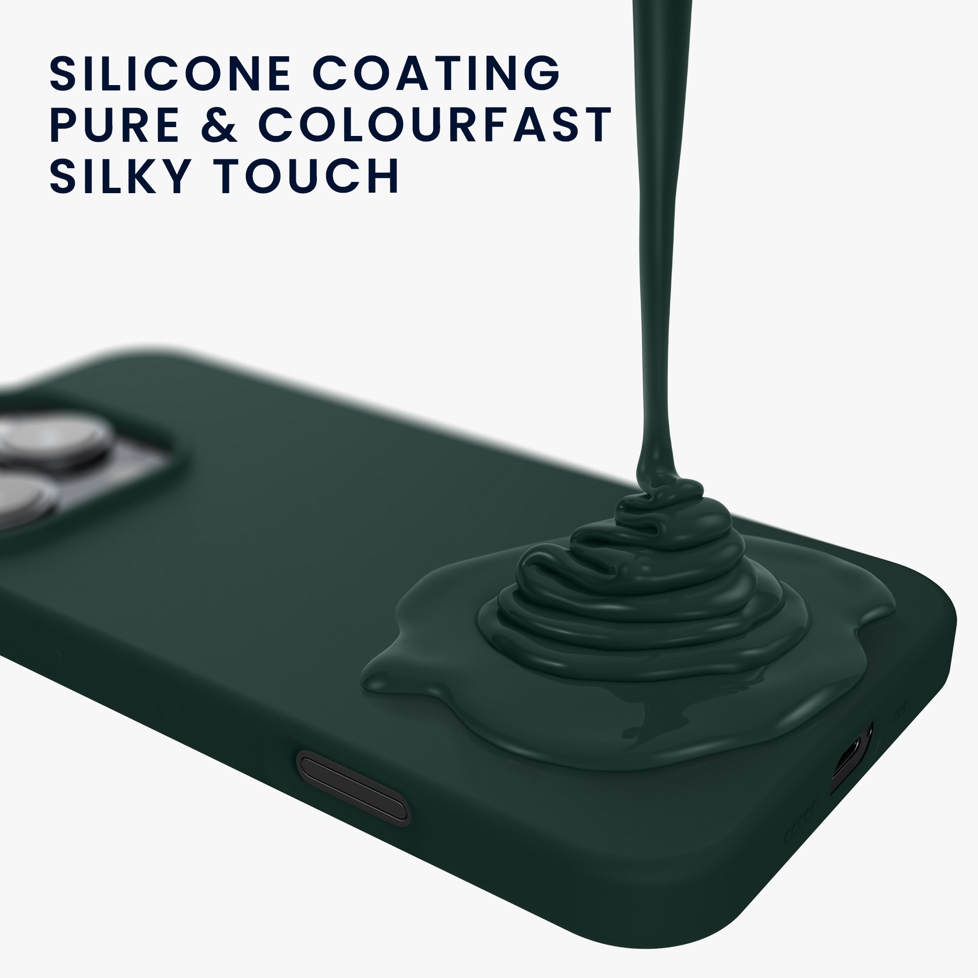 Silikonový kryt na mobil Apple iPhone 16 Pro kwmobile - zelená