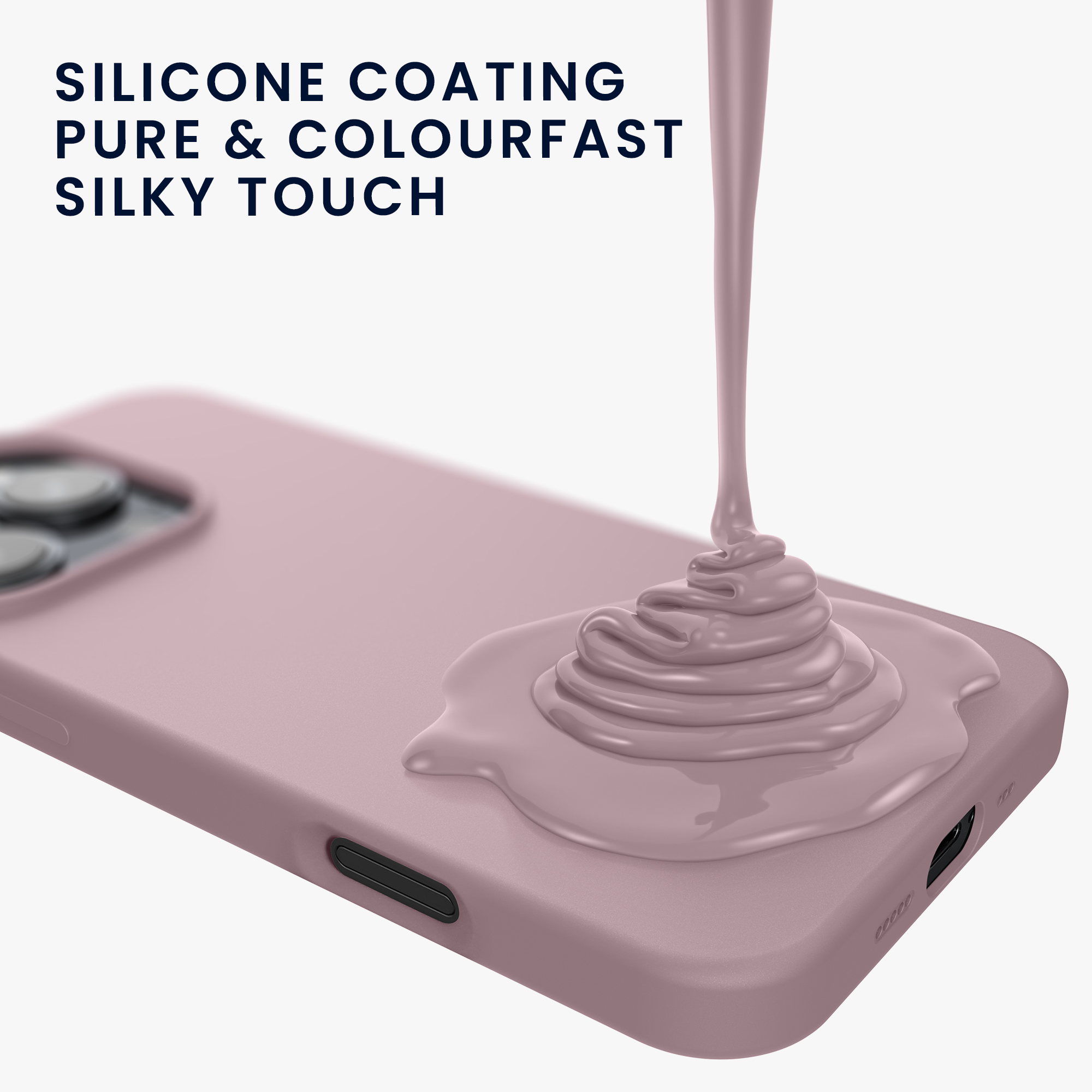 Silikonový kryt na mobil Apple iPhone 16 Pro kwmobile - Mauve