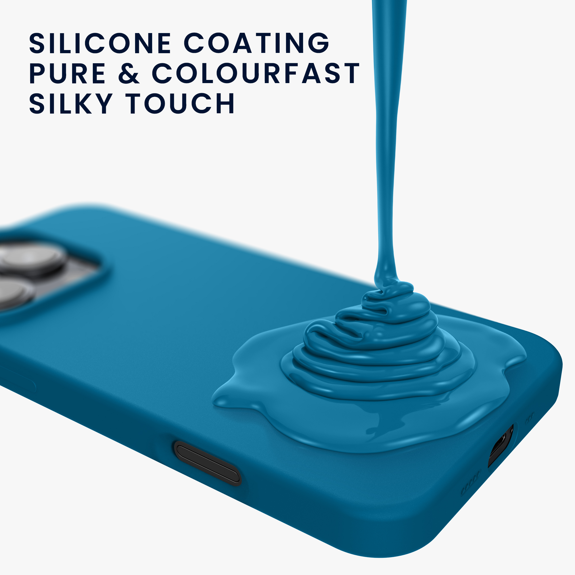 Silikonový kryt na mobil Apple iPhone 16 Pro kwmobile - modrá